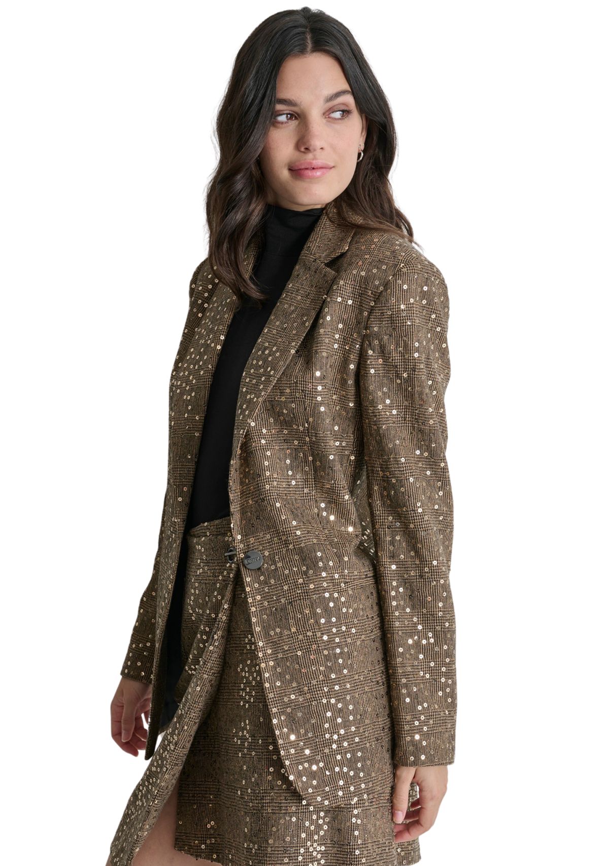 Womens Sequin Menswear Blazer