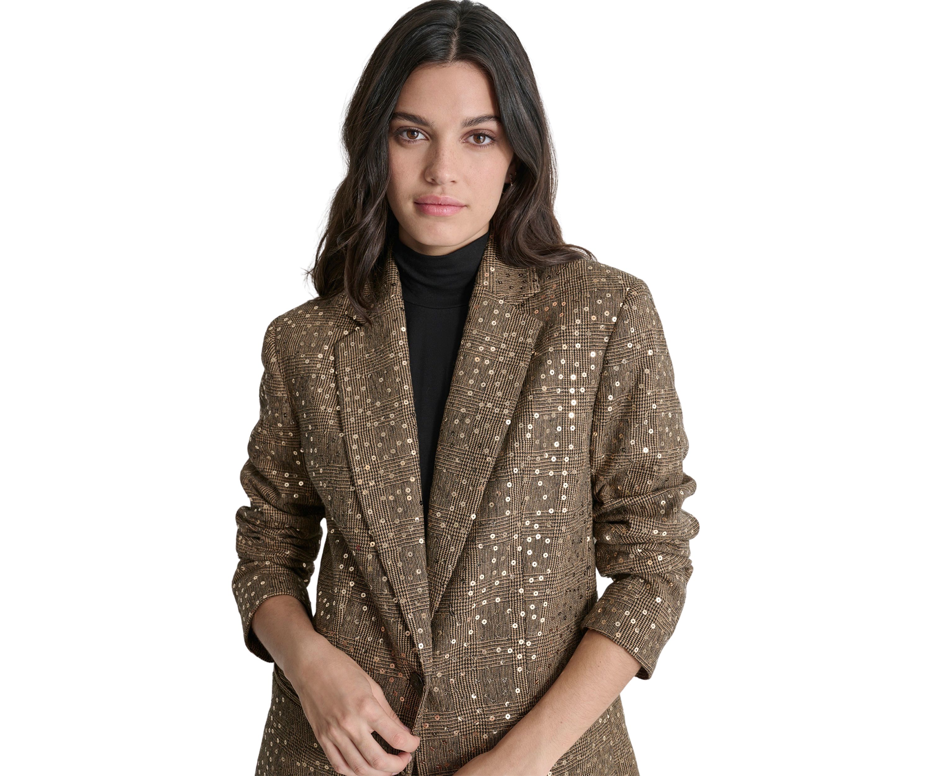 Womens Sequin Menswear Blazer