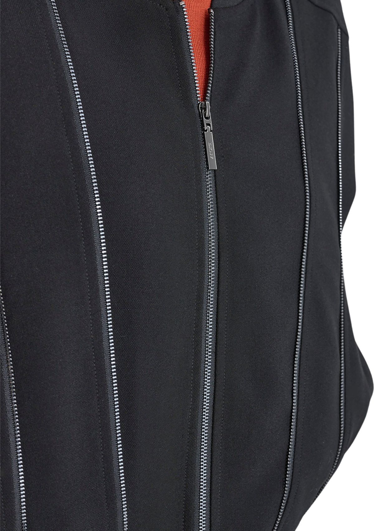 Womens Zipper Detail Bomber Jacket