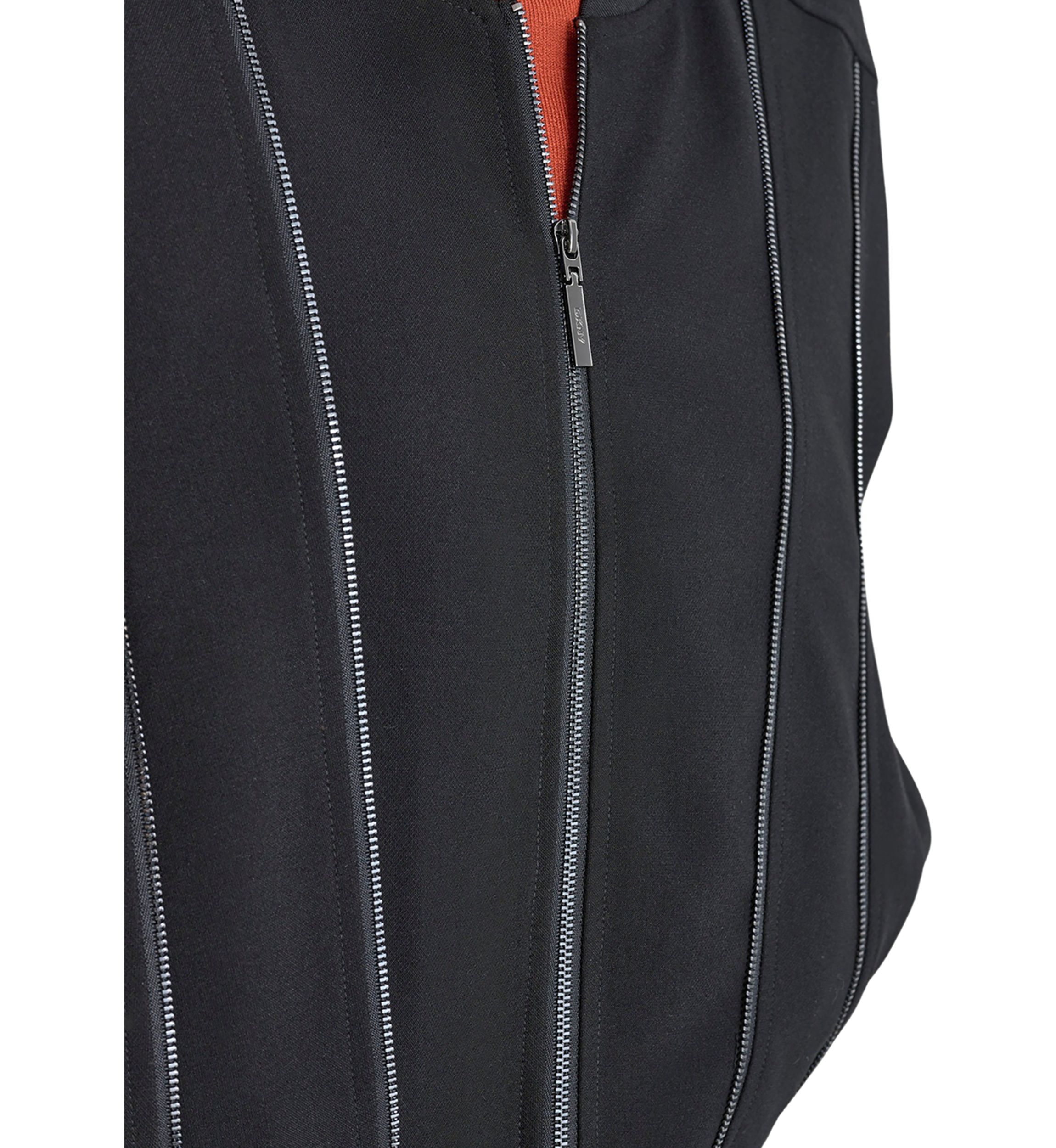 Womens Zipper Detail Bomber Jacket
