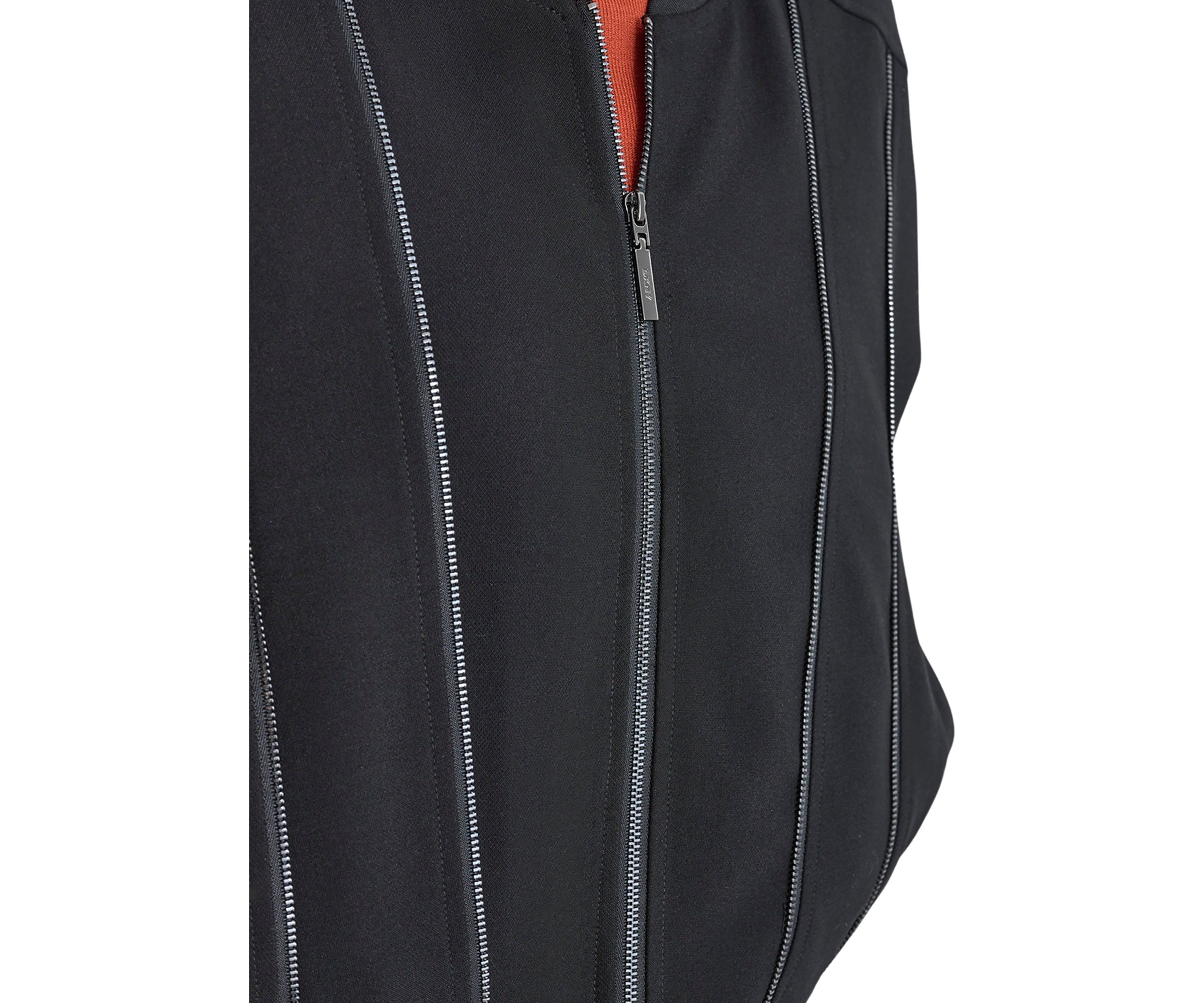 Womens Zipper Detail Bomber Jacket