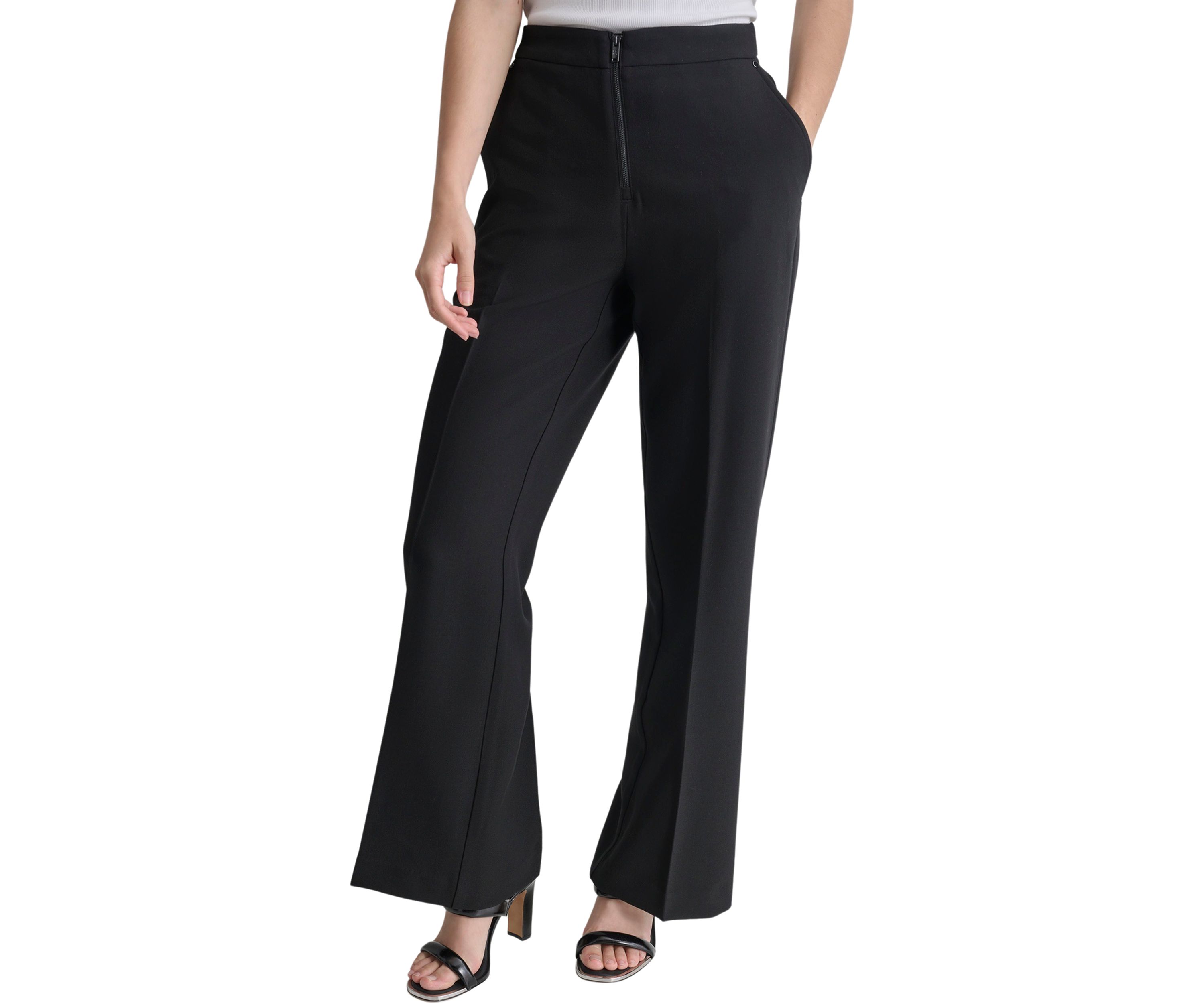 Womens Wide Leg Trouser Pants