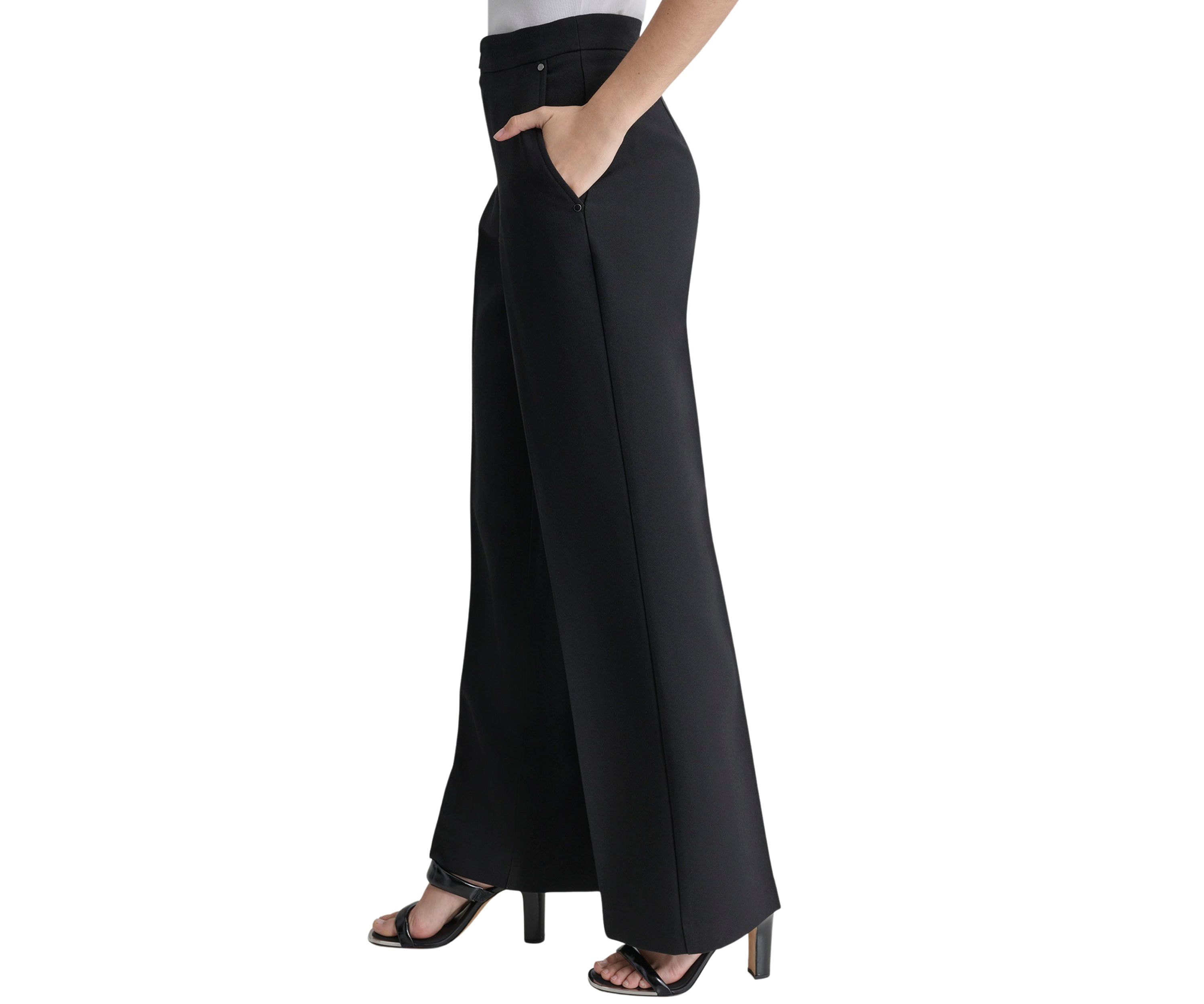 Womens Wide Leg Trouser Pants