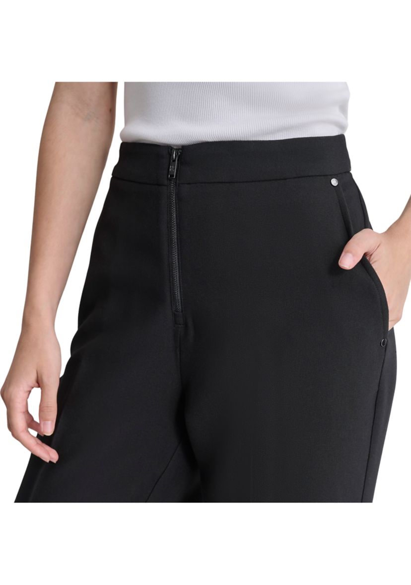 Womens Wide Leg Trouser Pants
