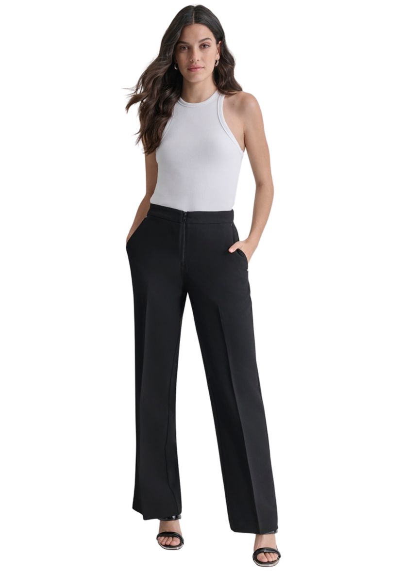 Womens Wide Leg Trouser Pants