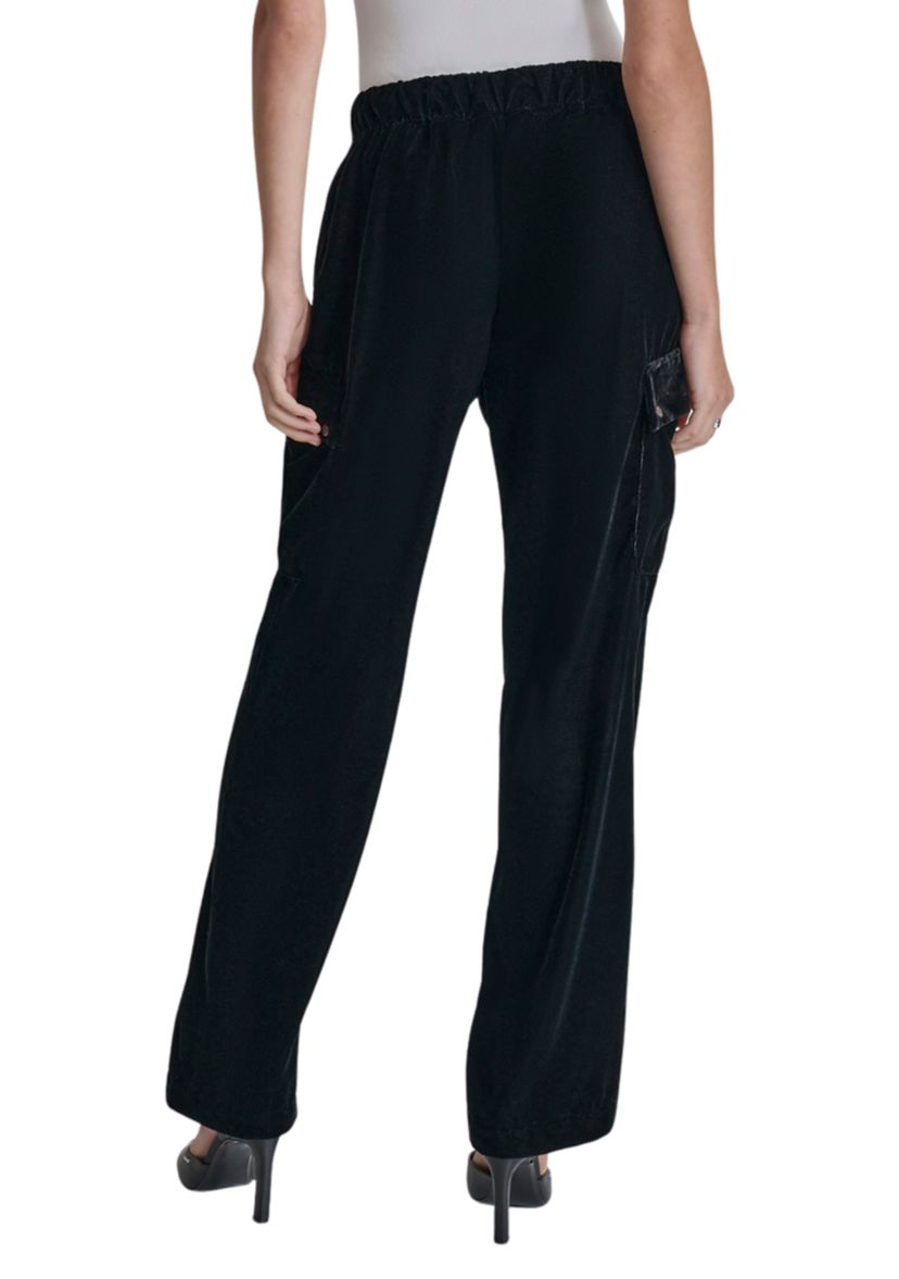 Womens Velvet Cargo Pants