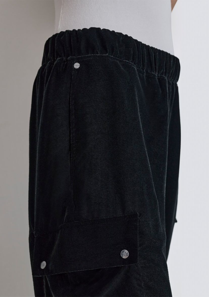 Womens Velvet Cargo Pants