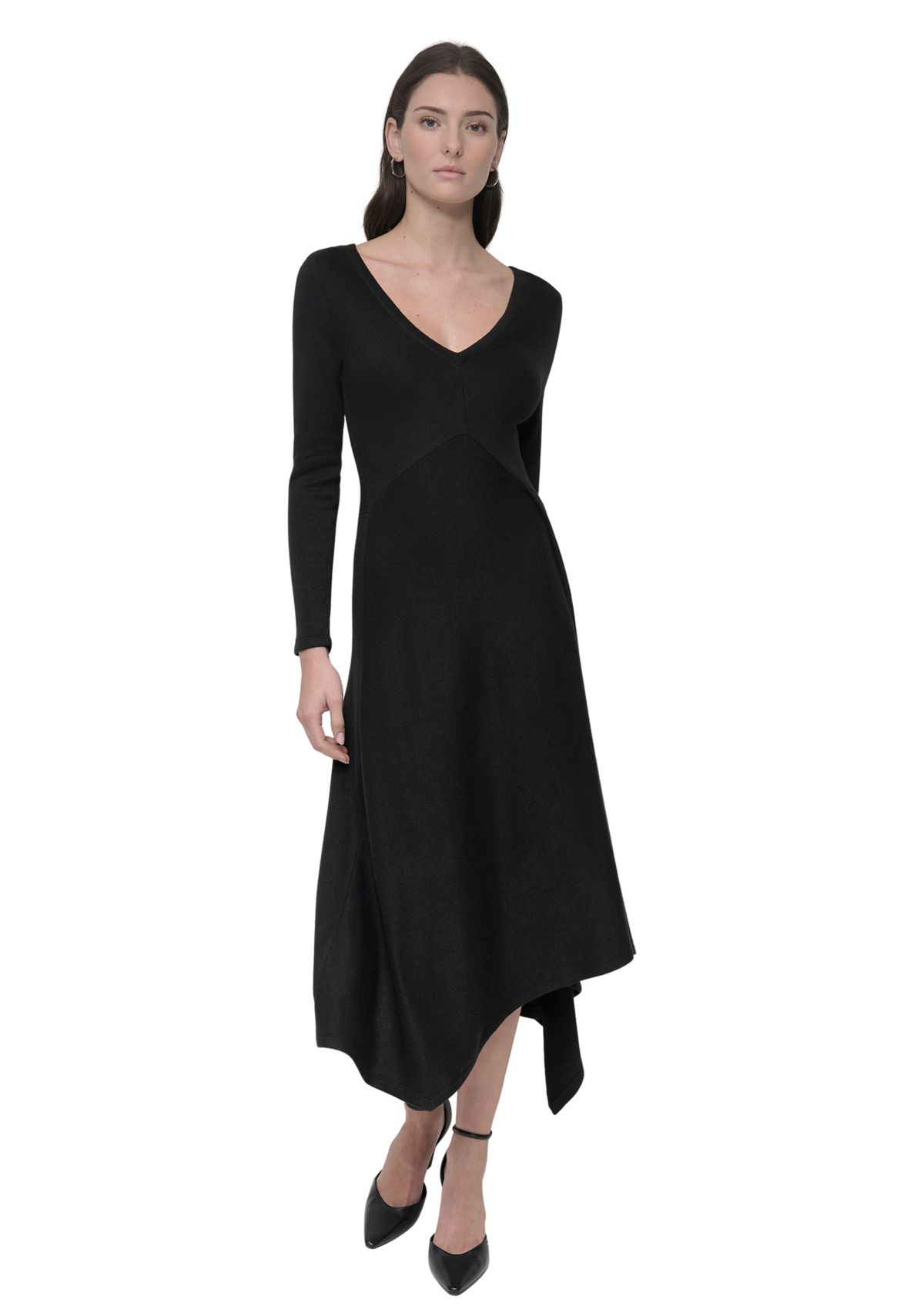 Womens Asymmetric Hem Dress