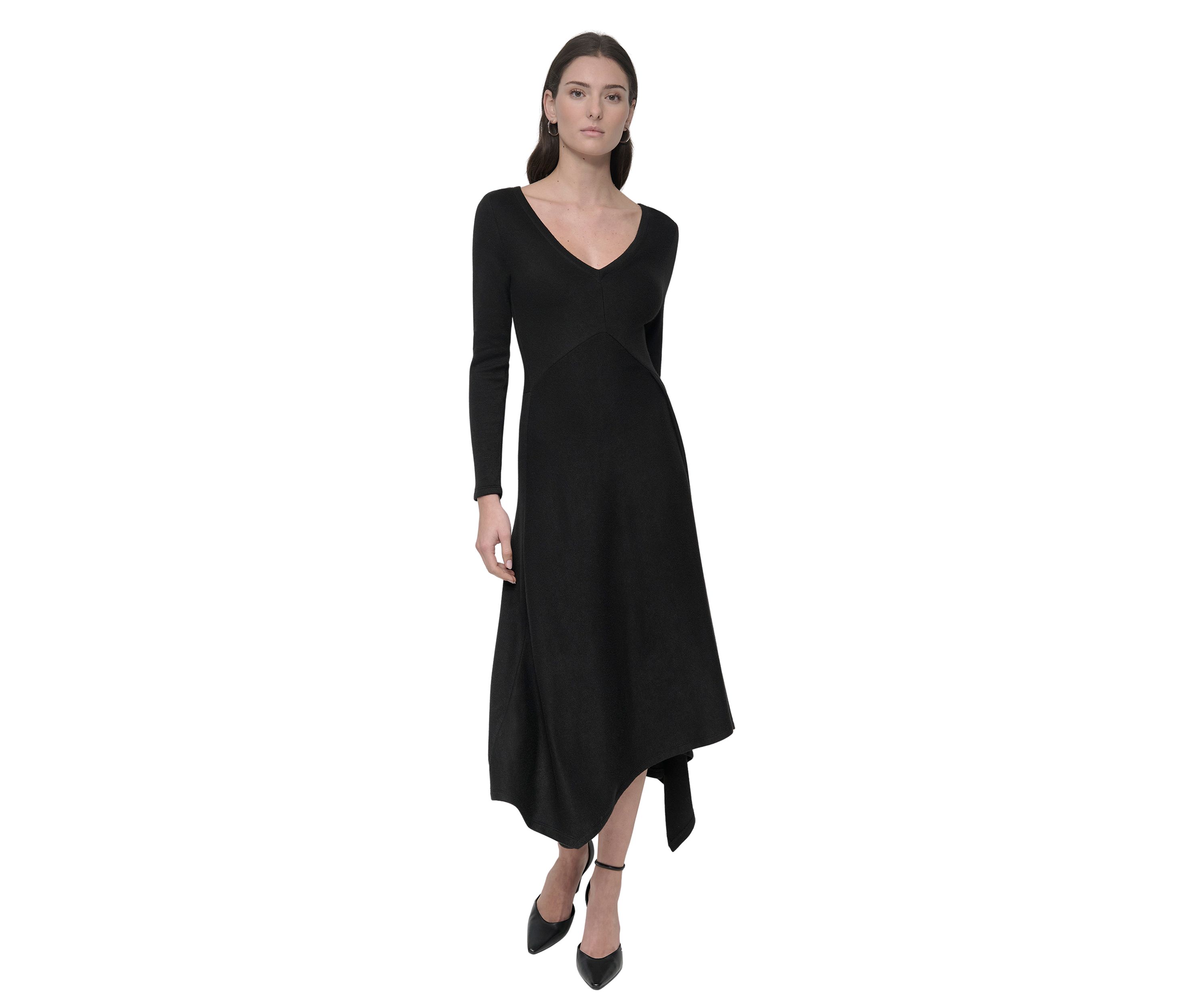 Womens Asymmetric Hem Dress