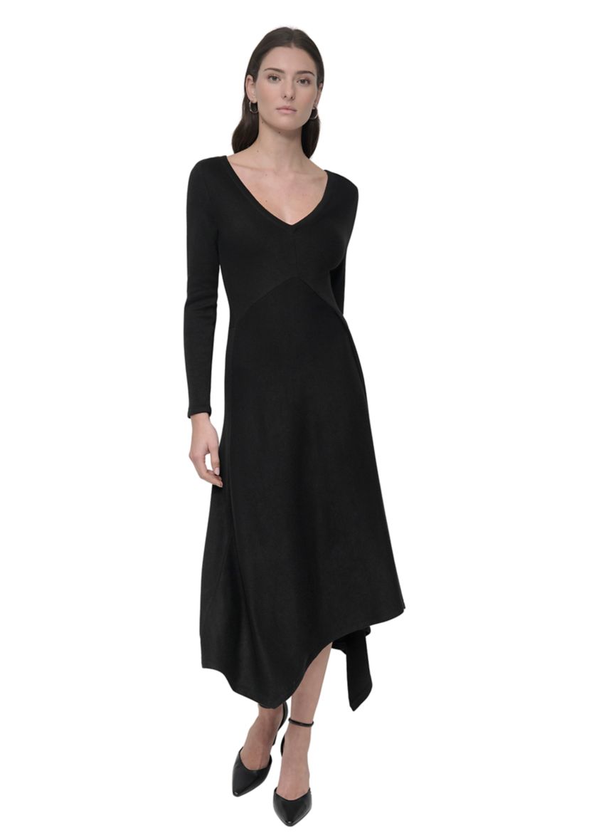 Womens Asymmetric Hem Dress