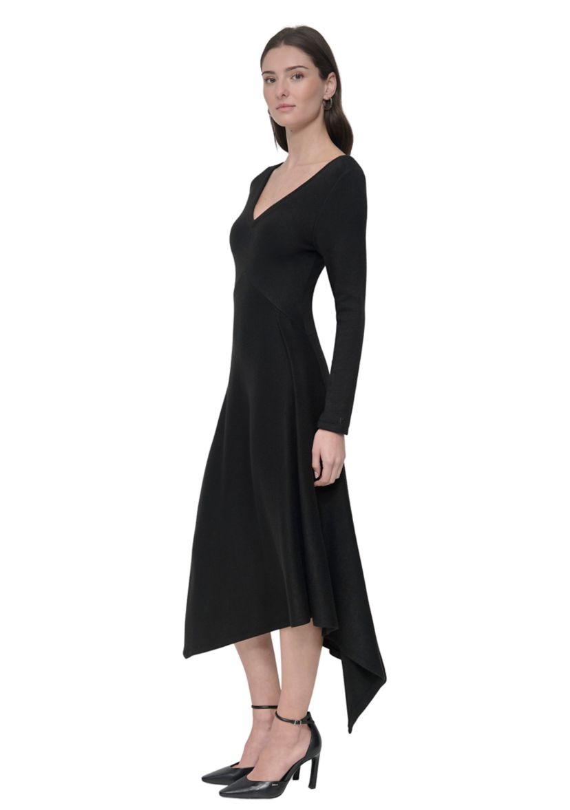 Womens Asymmetric Hem Dress