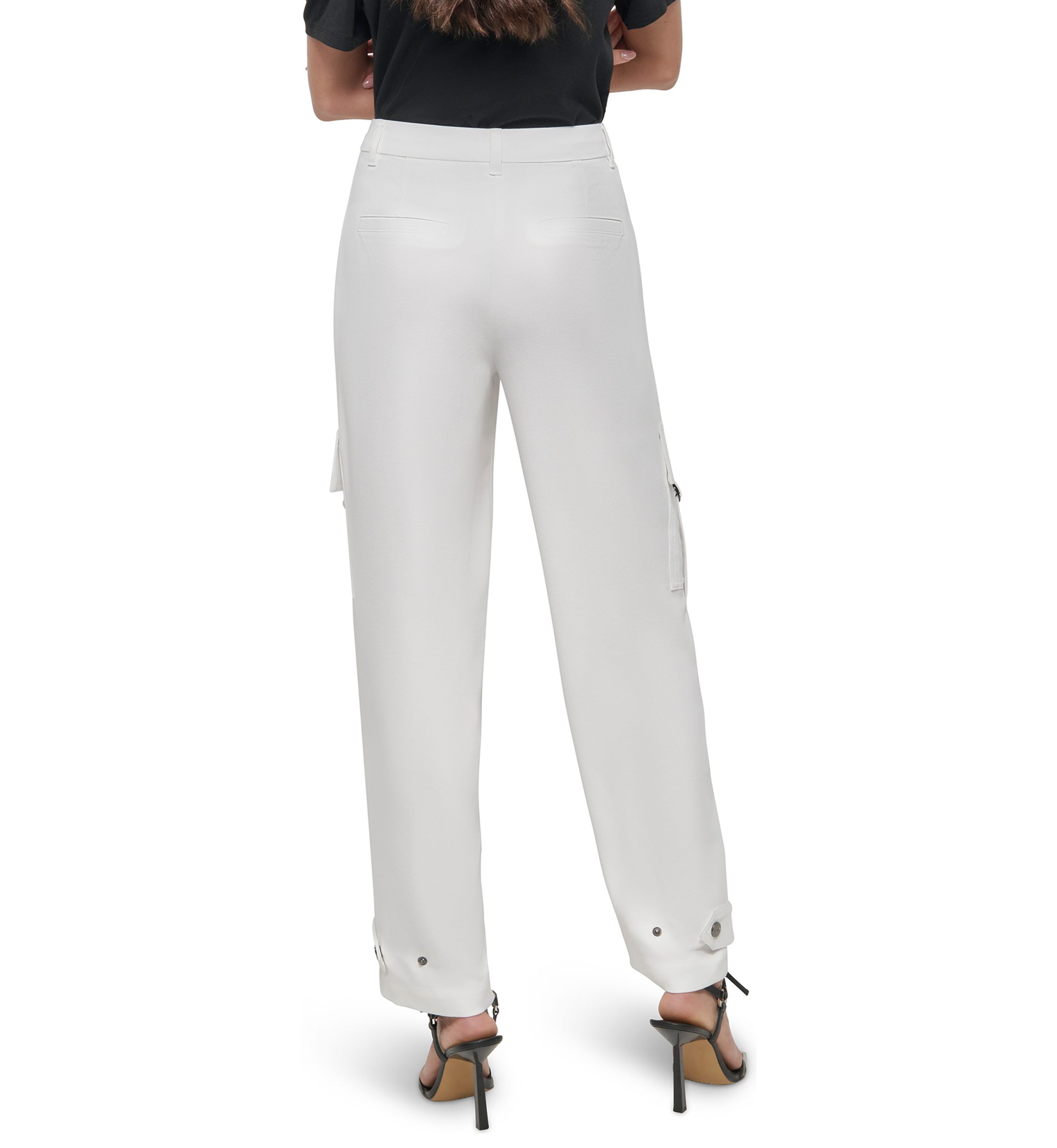 Womens Satin Cargo Pants