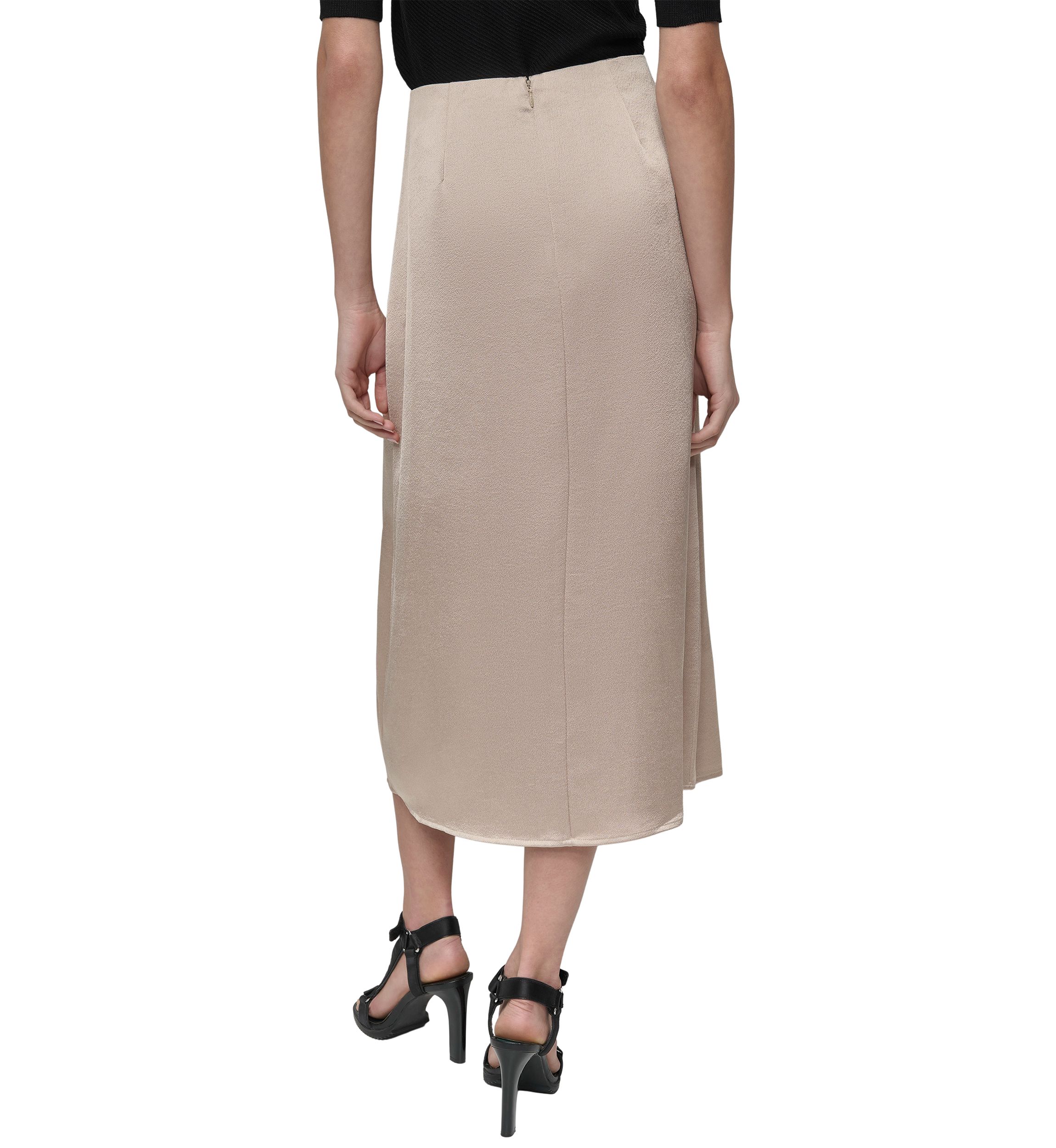 Womens Satin Cargo Skirt