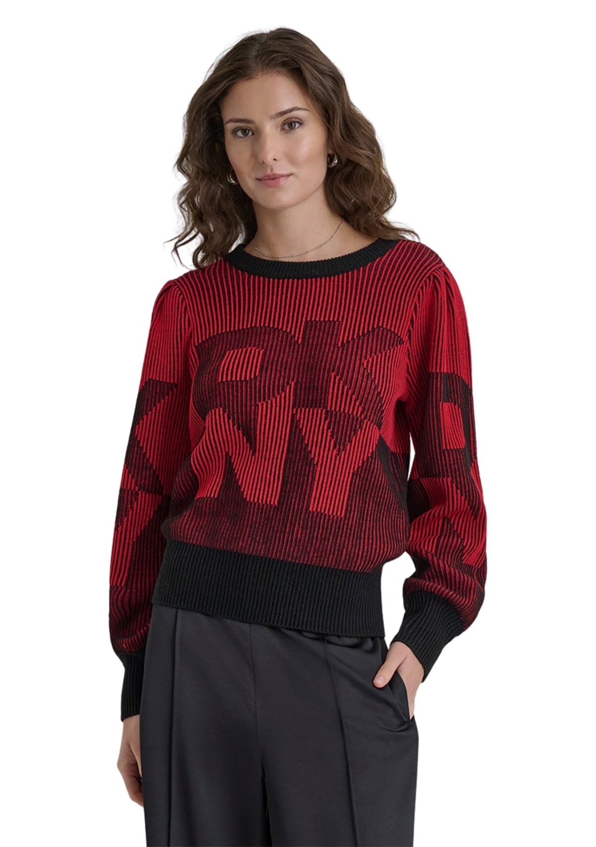 Womens Logo Intarsia Sweater