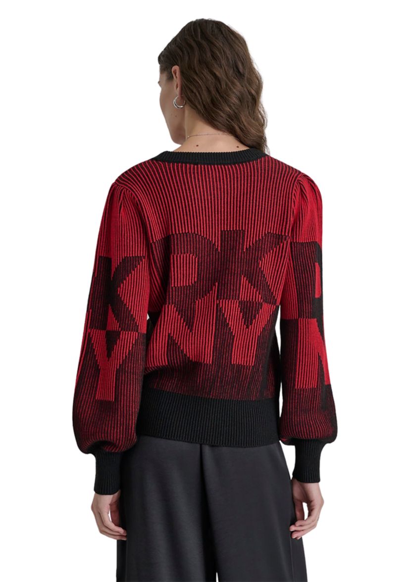 Womens Logo Intarsia Sweater