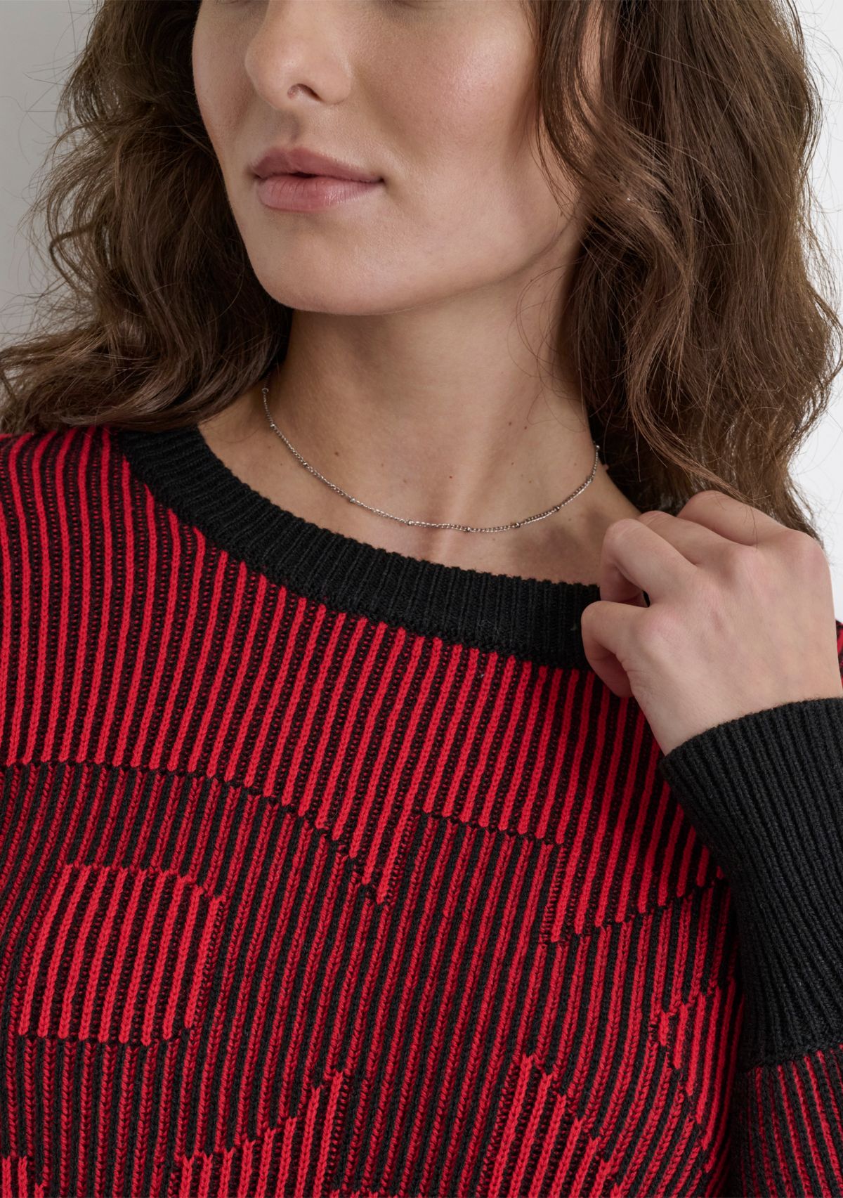 Womens Logo Intarsia Sweater