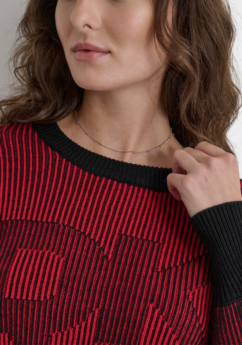 Womens Logo Intarsia Sweater