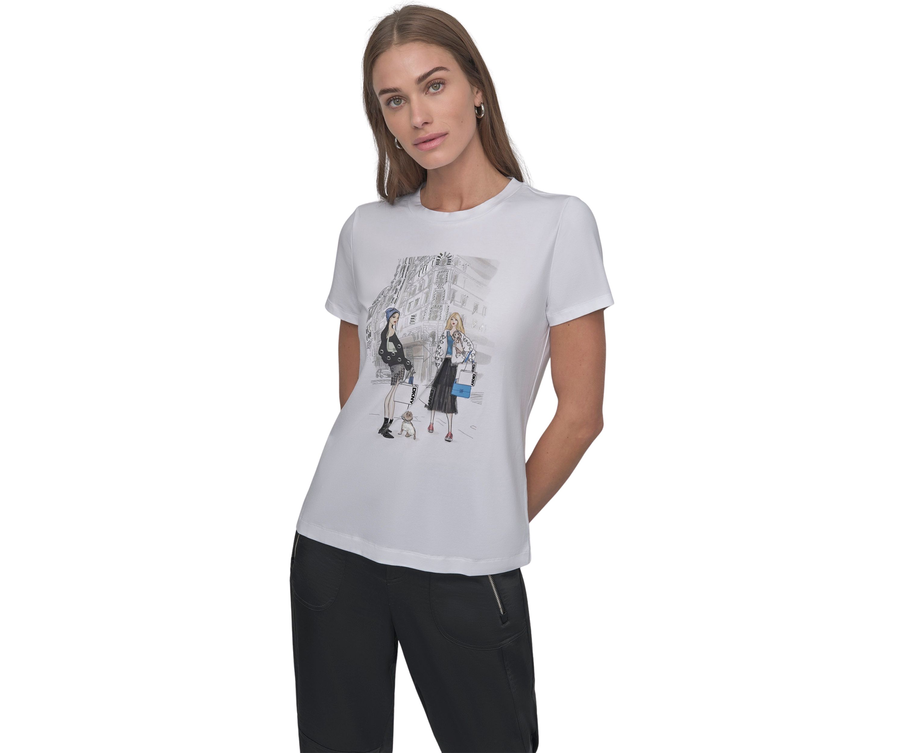 Womens NY Girls Graphic T-Shirt