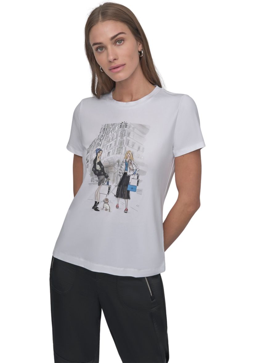 Womens NY Girls Graphic T-Shirt