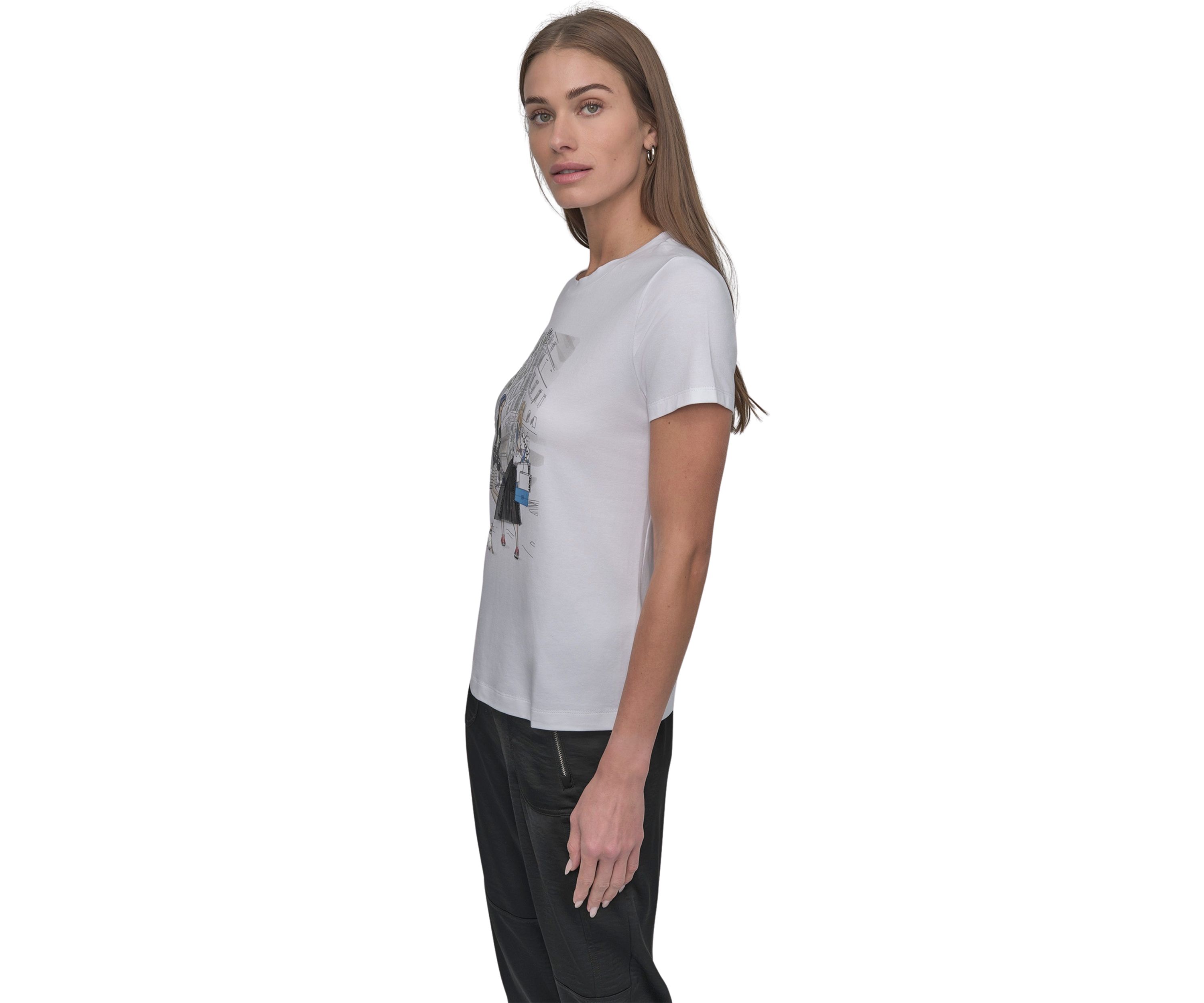 Womens NY Girls Graphic T-Shirt