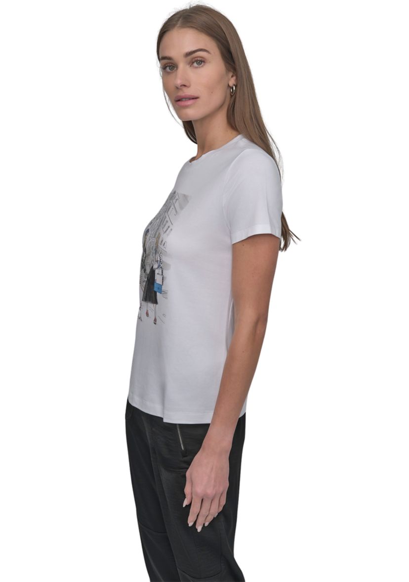 Womens NY Girls Graphic T-Shirt