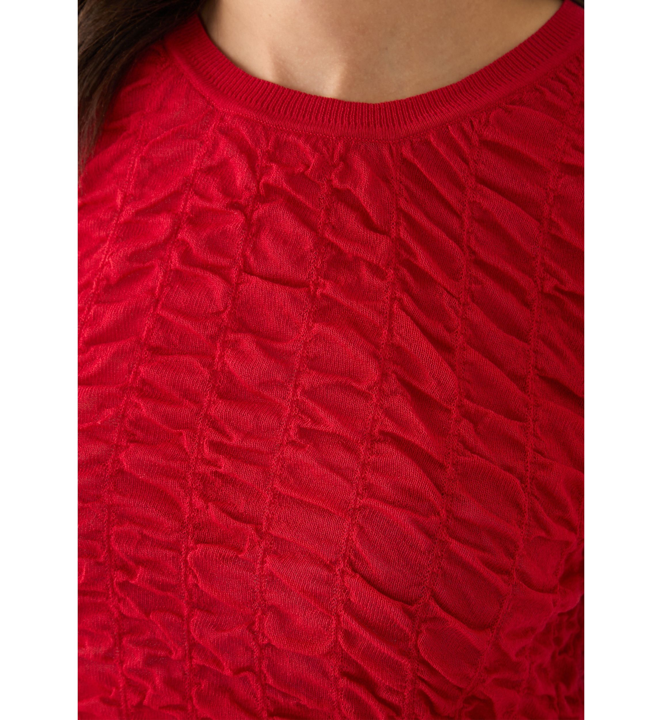 Womens Short Sleeve Pucket Knit Top