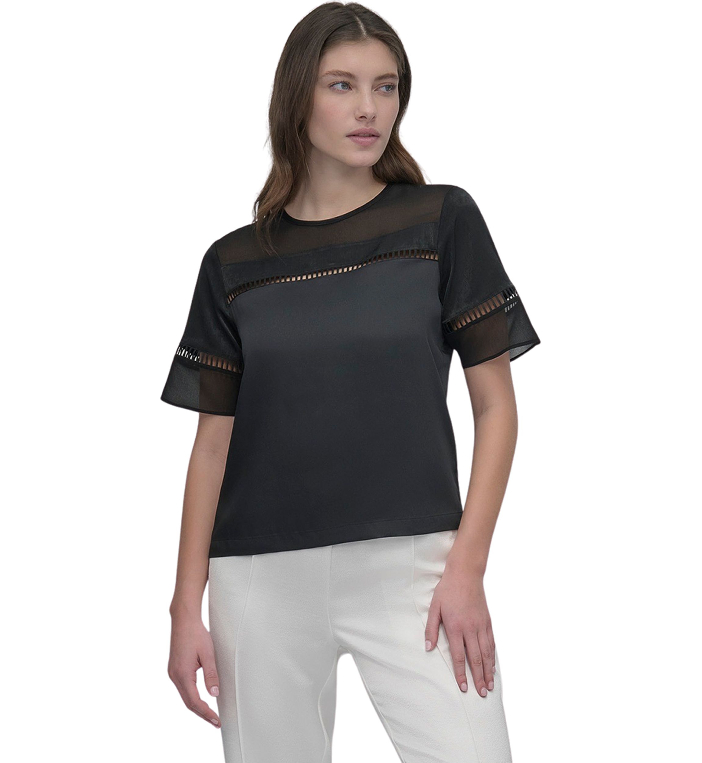 Womens Ladder Lace Blouse