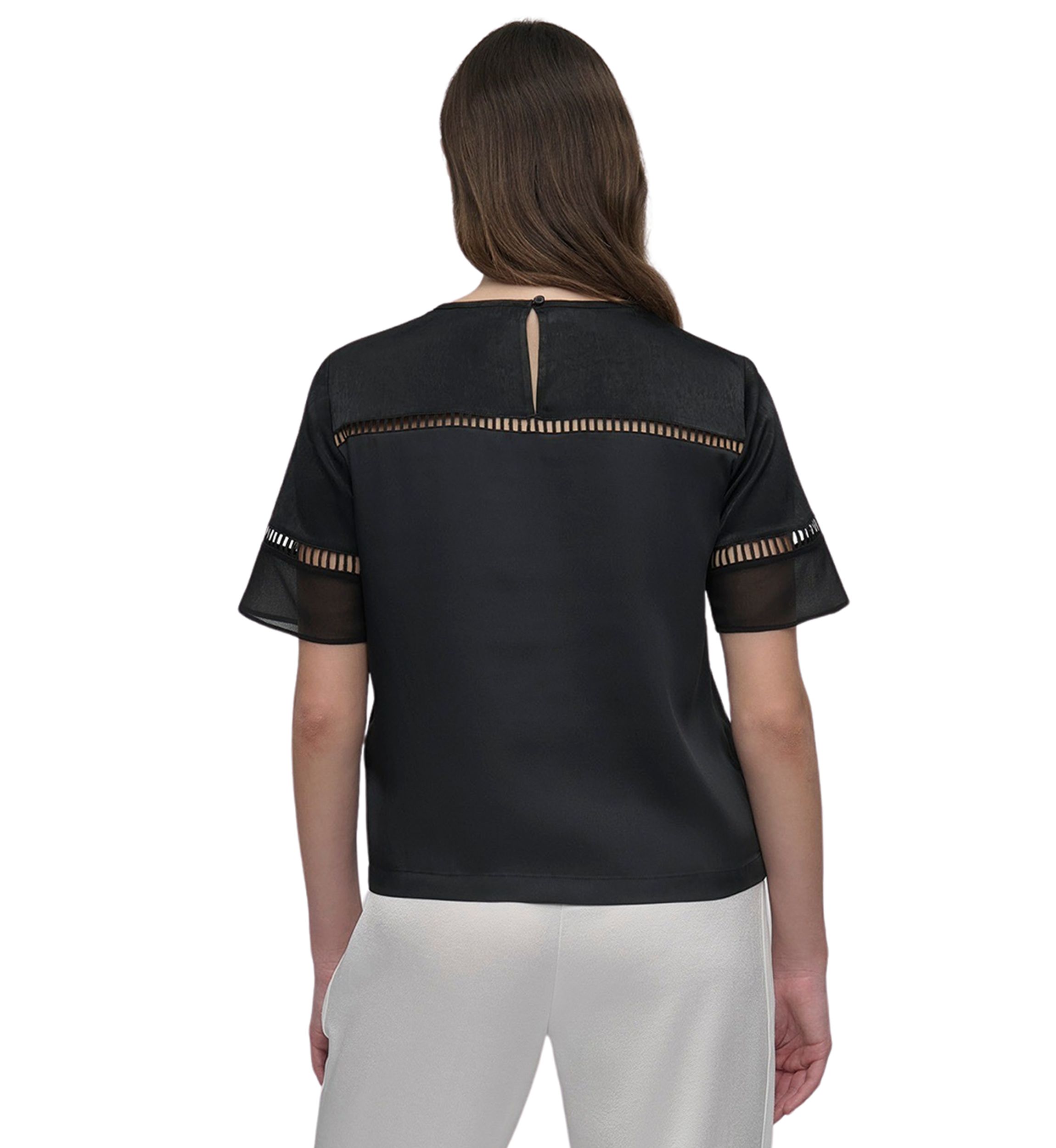 Womens Ladder Lace Blouse