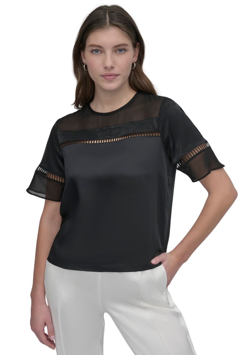 Womens Ladder Lace Blouse
