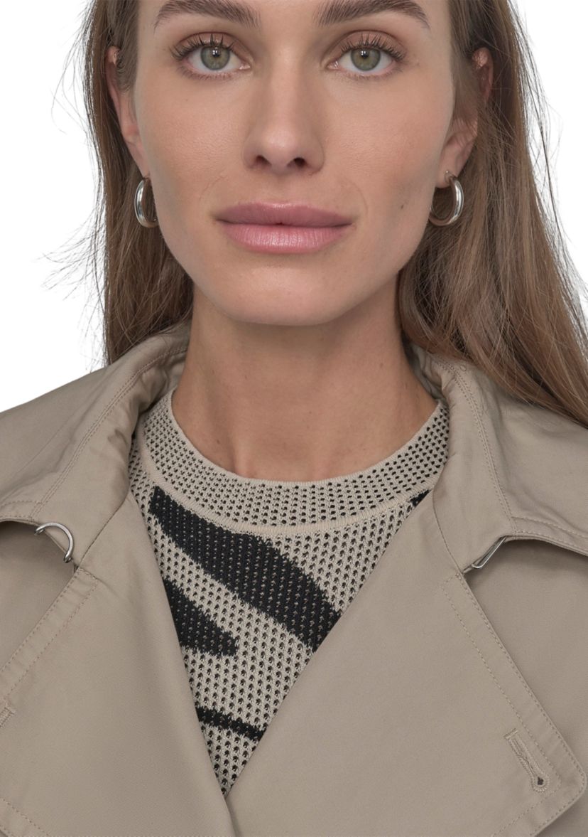 Womens Double Breasted Trench Coat