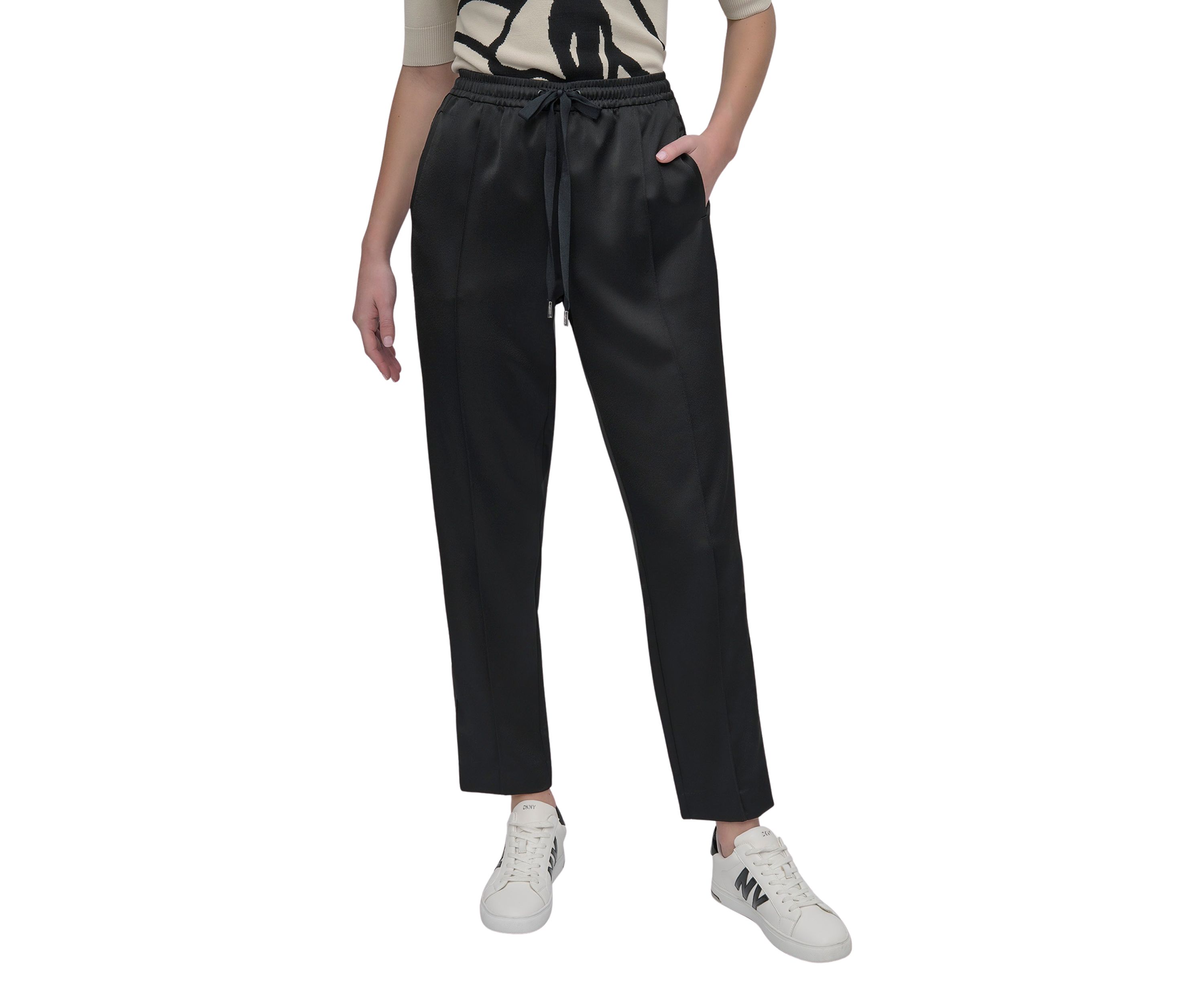 Womens Pull On Satin Joggers