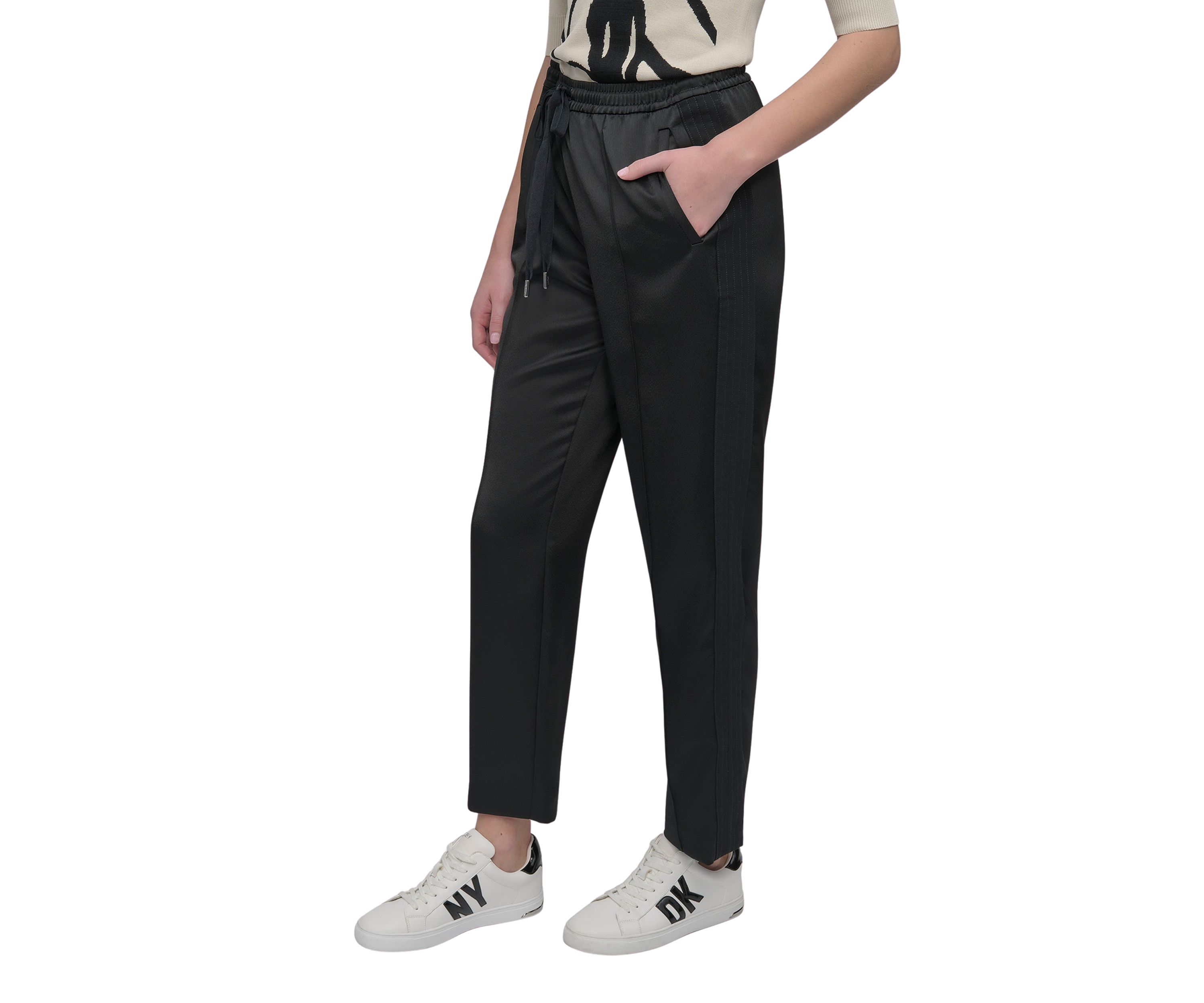 Womens Pull On Satin Joggers