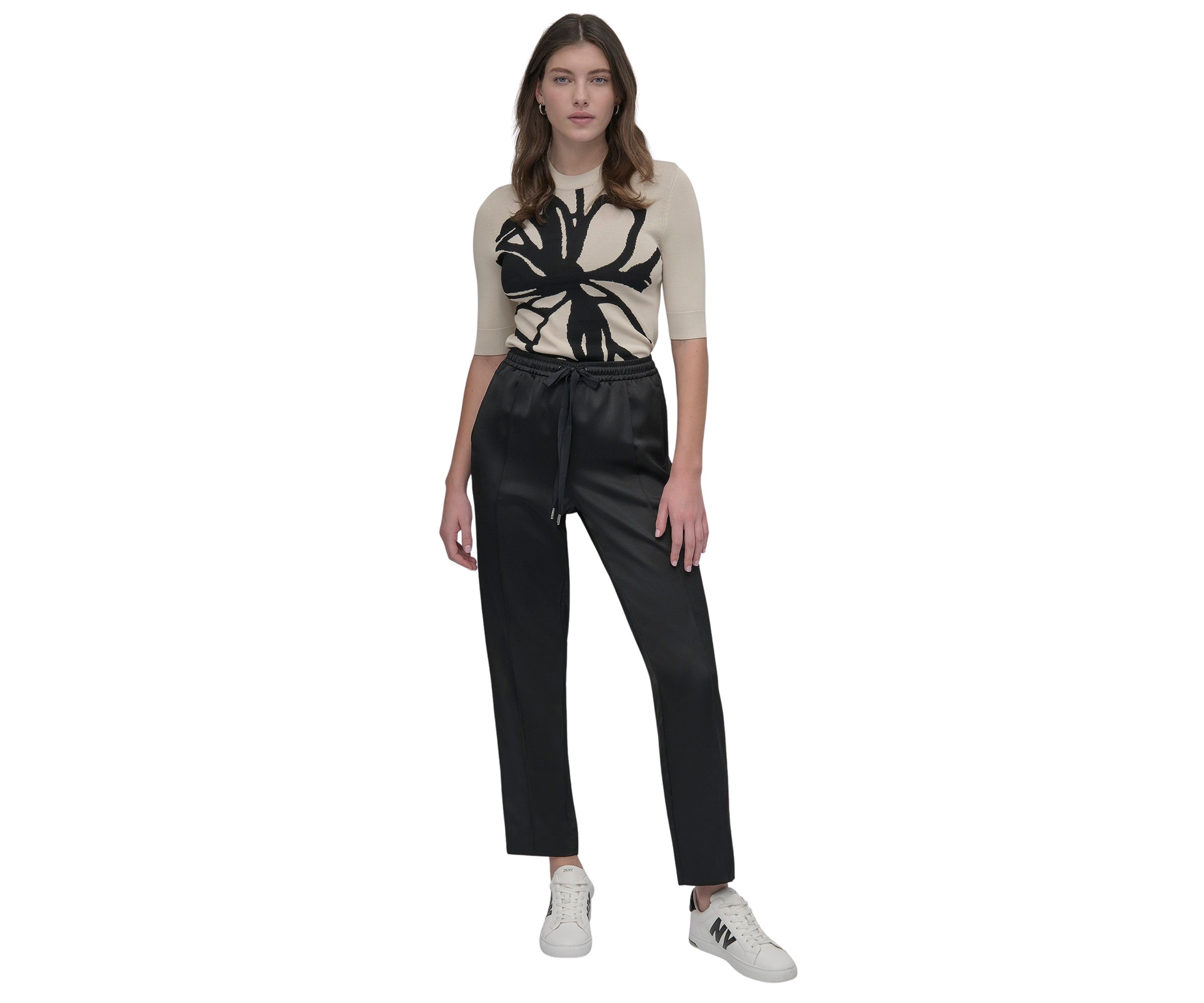 Womens Pull On Satin Joggers