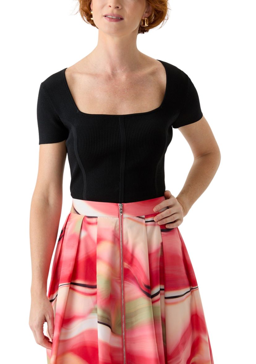 Womens Square Neck Sweater