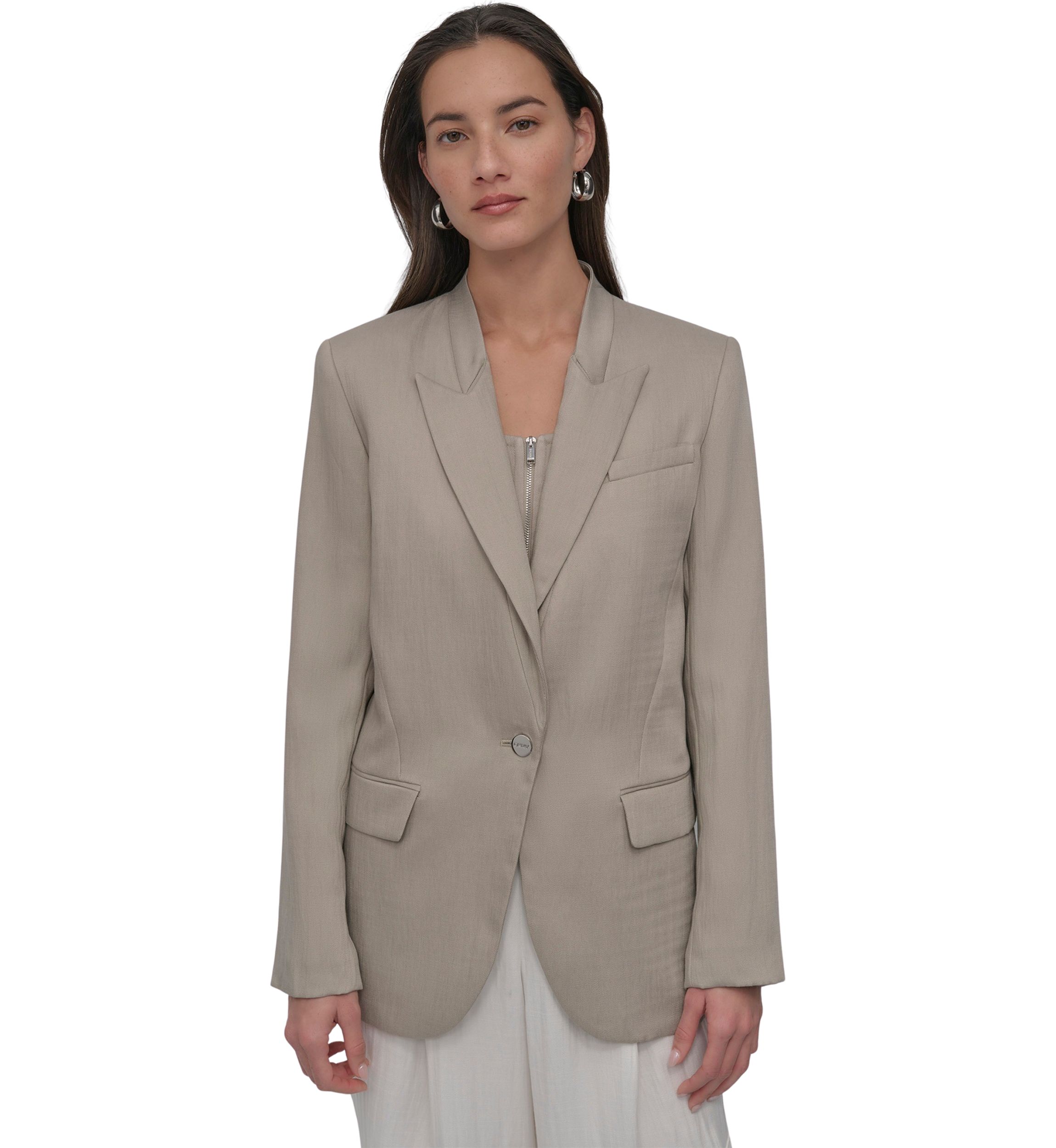 Womens Notch Collar Blazer
