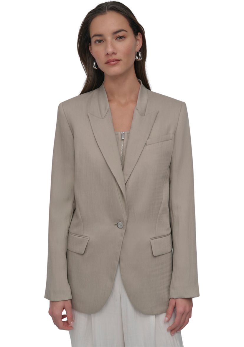 Womens Notch Collar Blazer