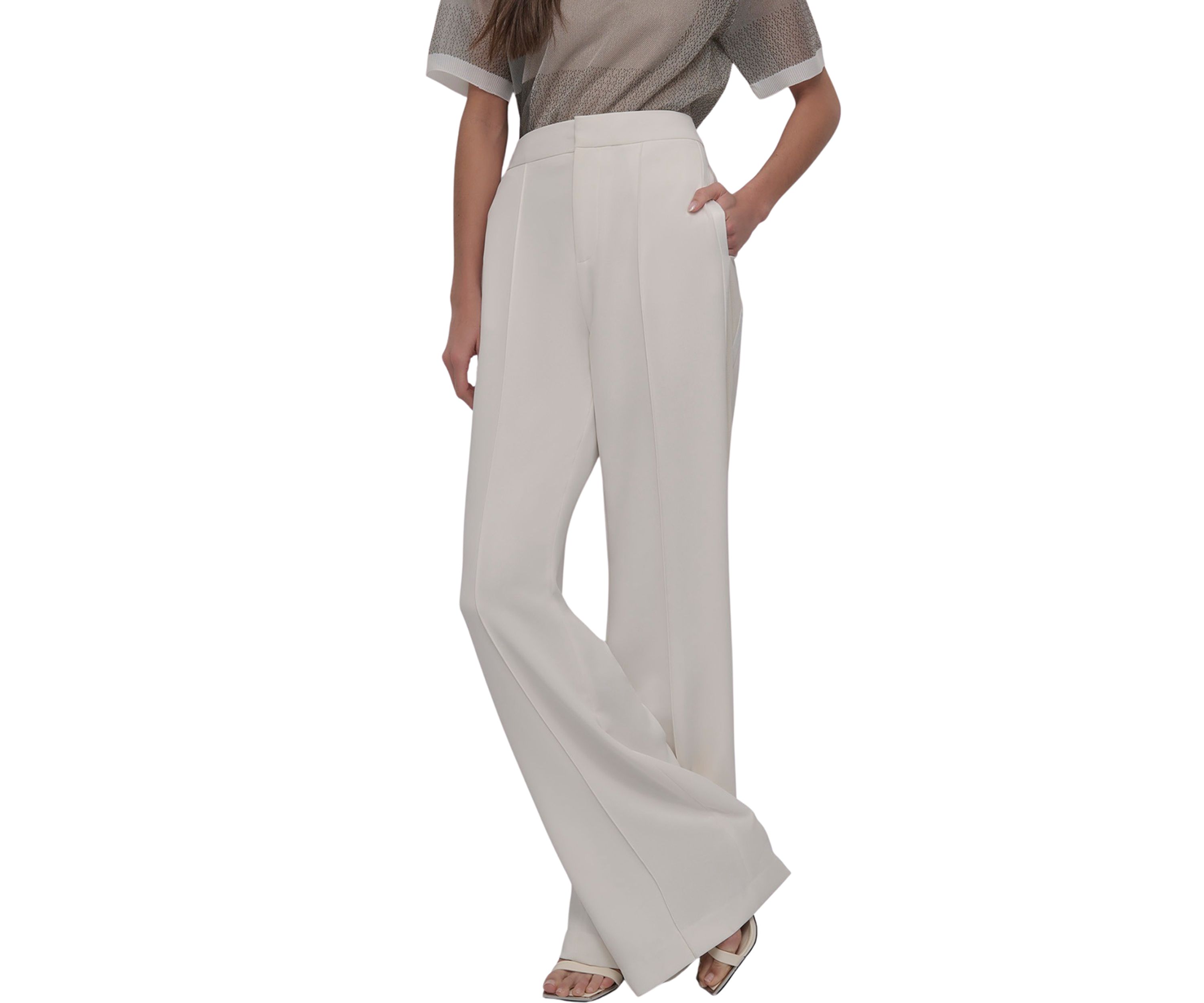 DKNY Women's Performance Trouser - Relaxed Fit Seychelles