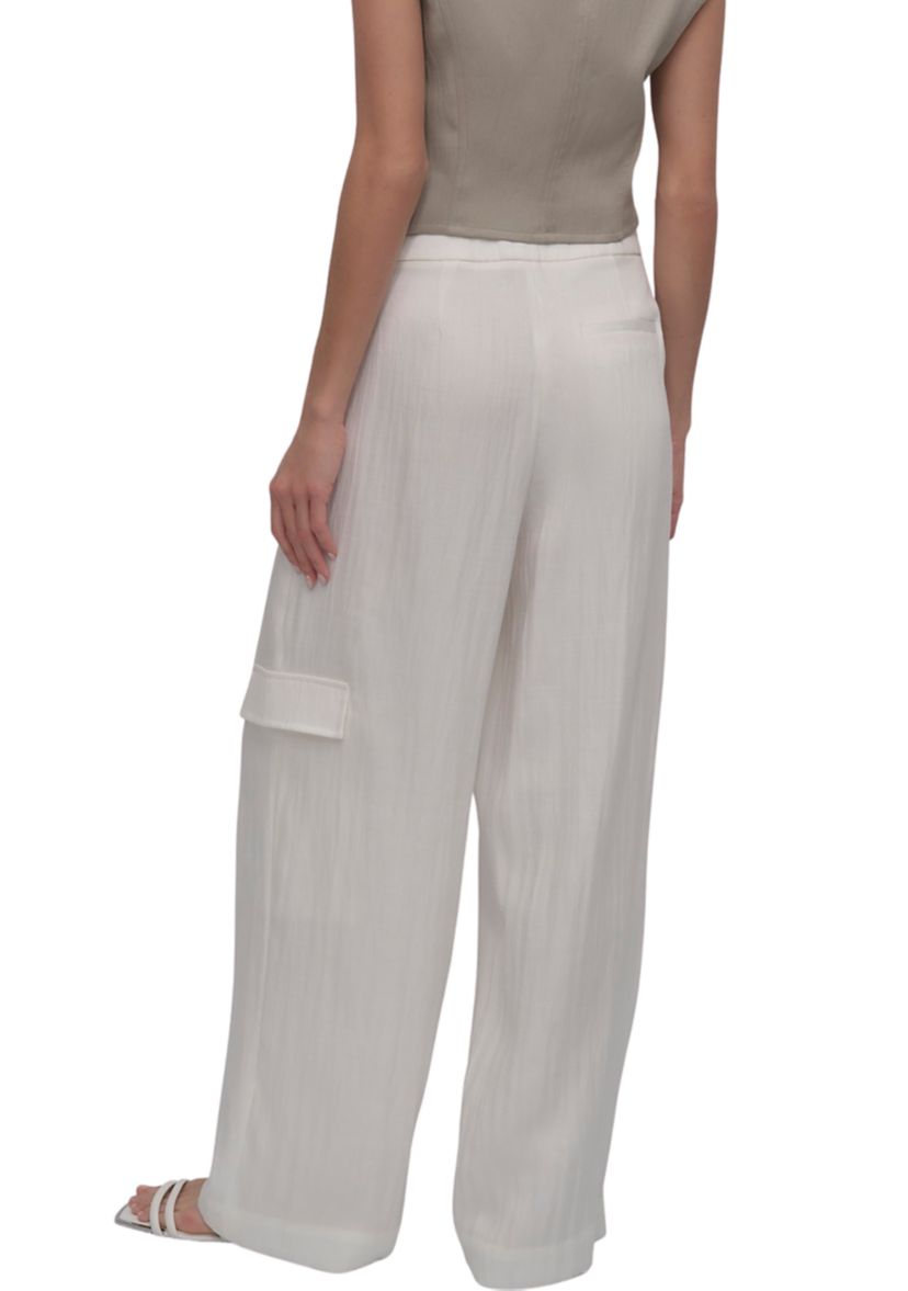 Womens Wide Leg Pleated Pants