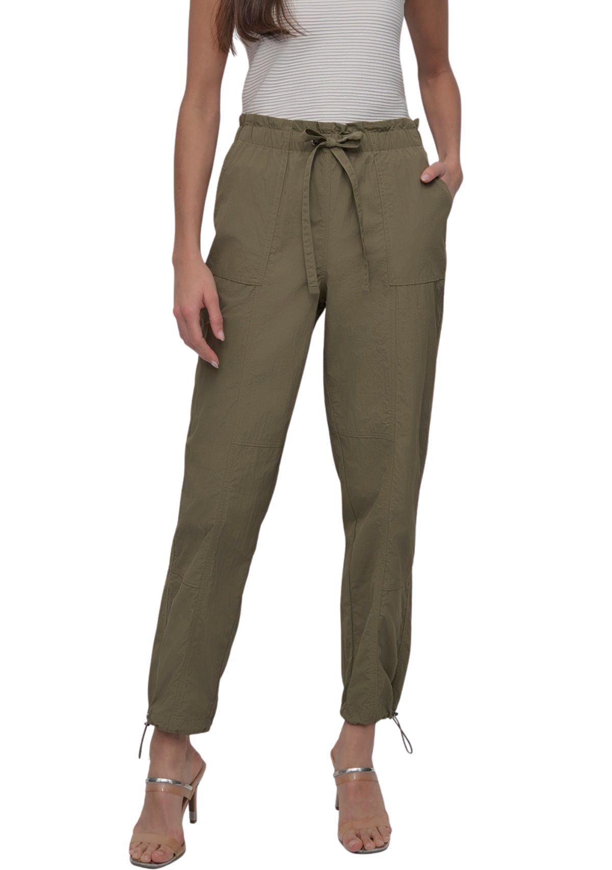 Womens Bungee Cargo Pull On Pants