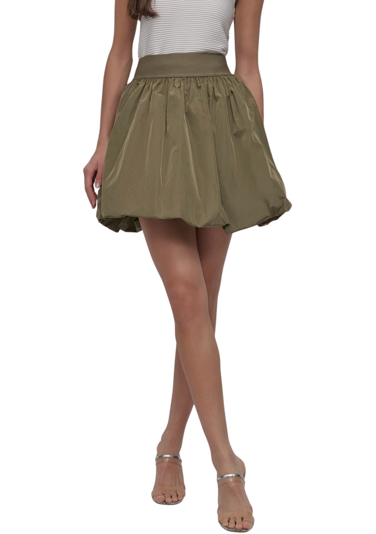 Womens Pull On Bubble Skirt