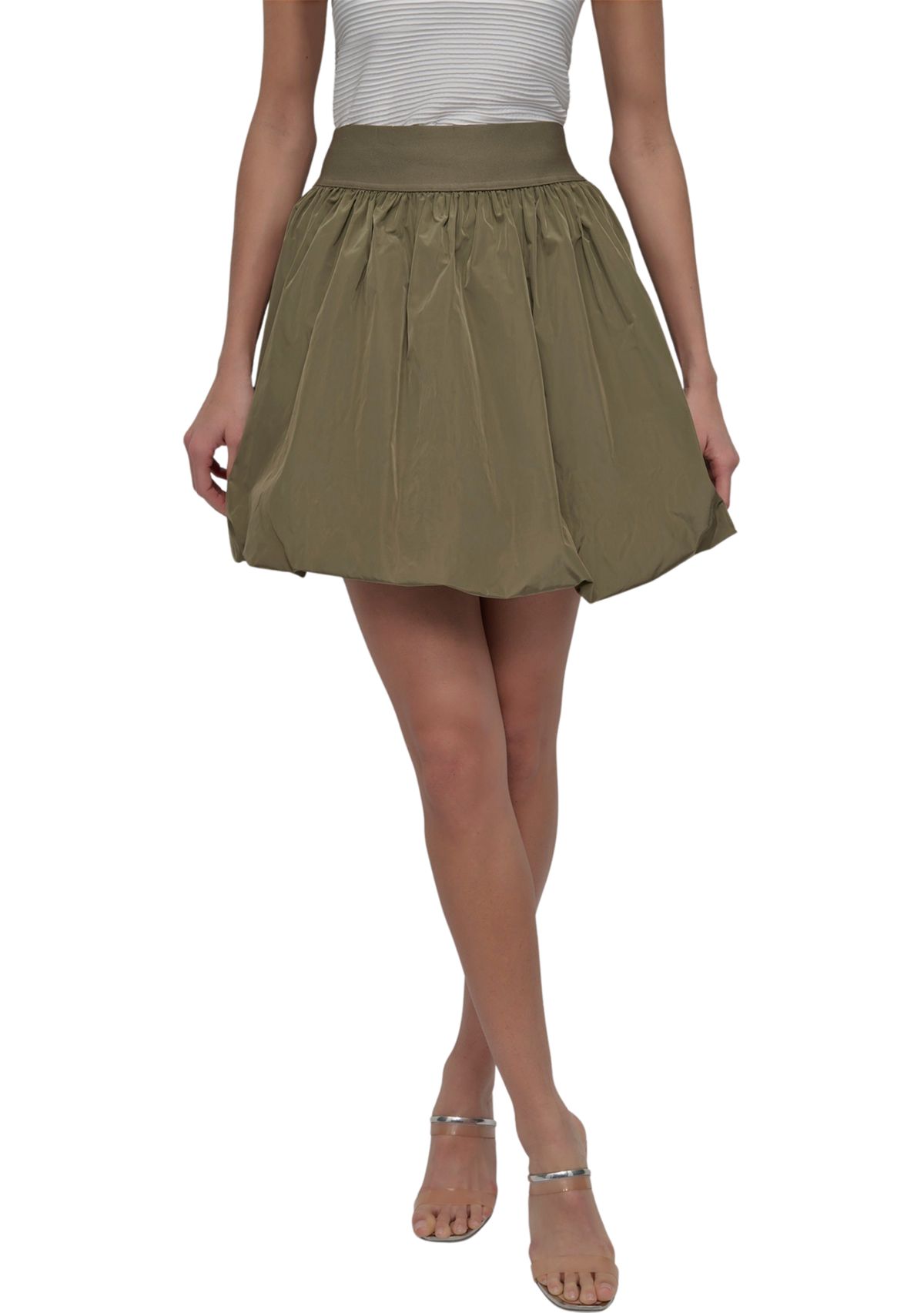 Womens Pull On Bubble Skirt