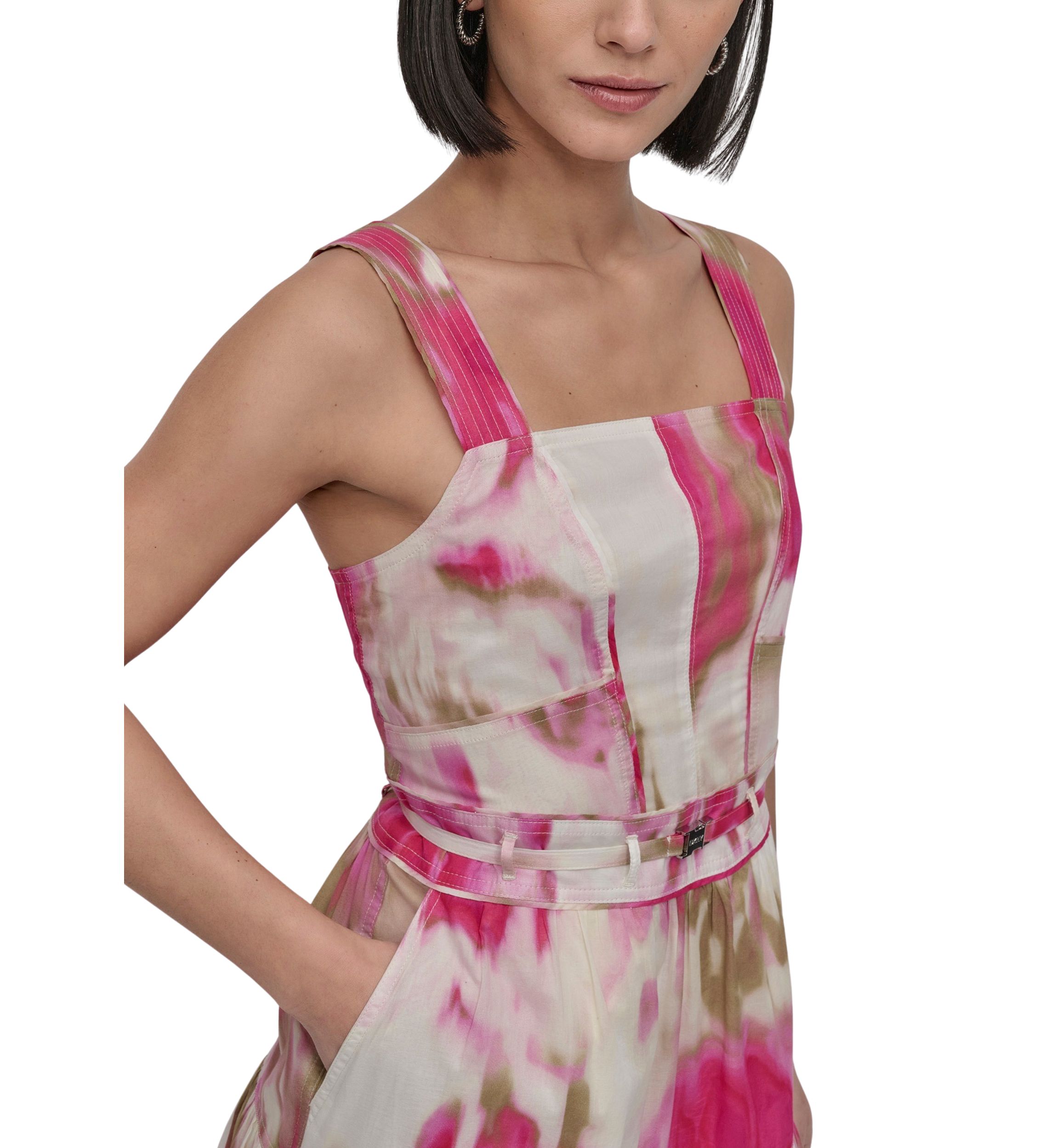 Womens Watercolor Tank Dress