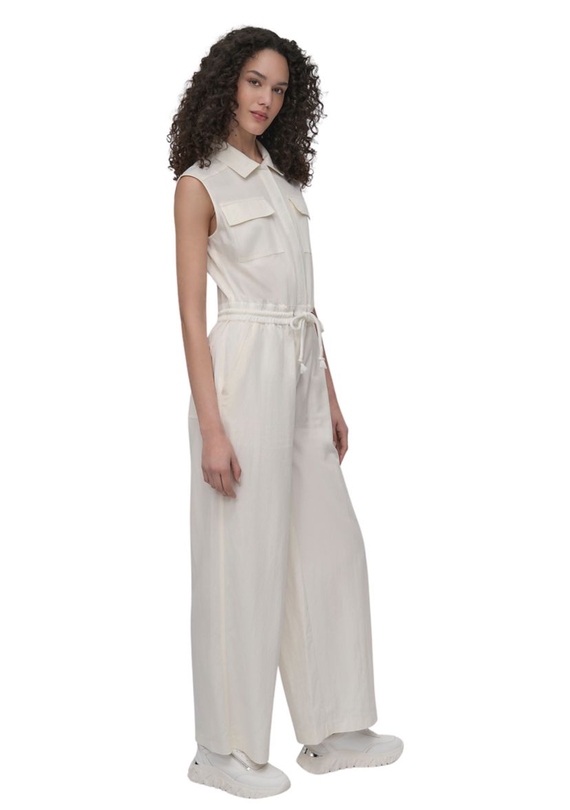Womens Sleeveless Utility Jumpsuit