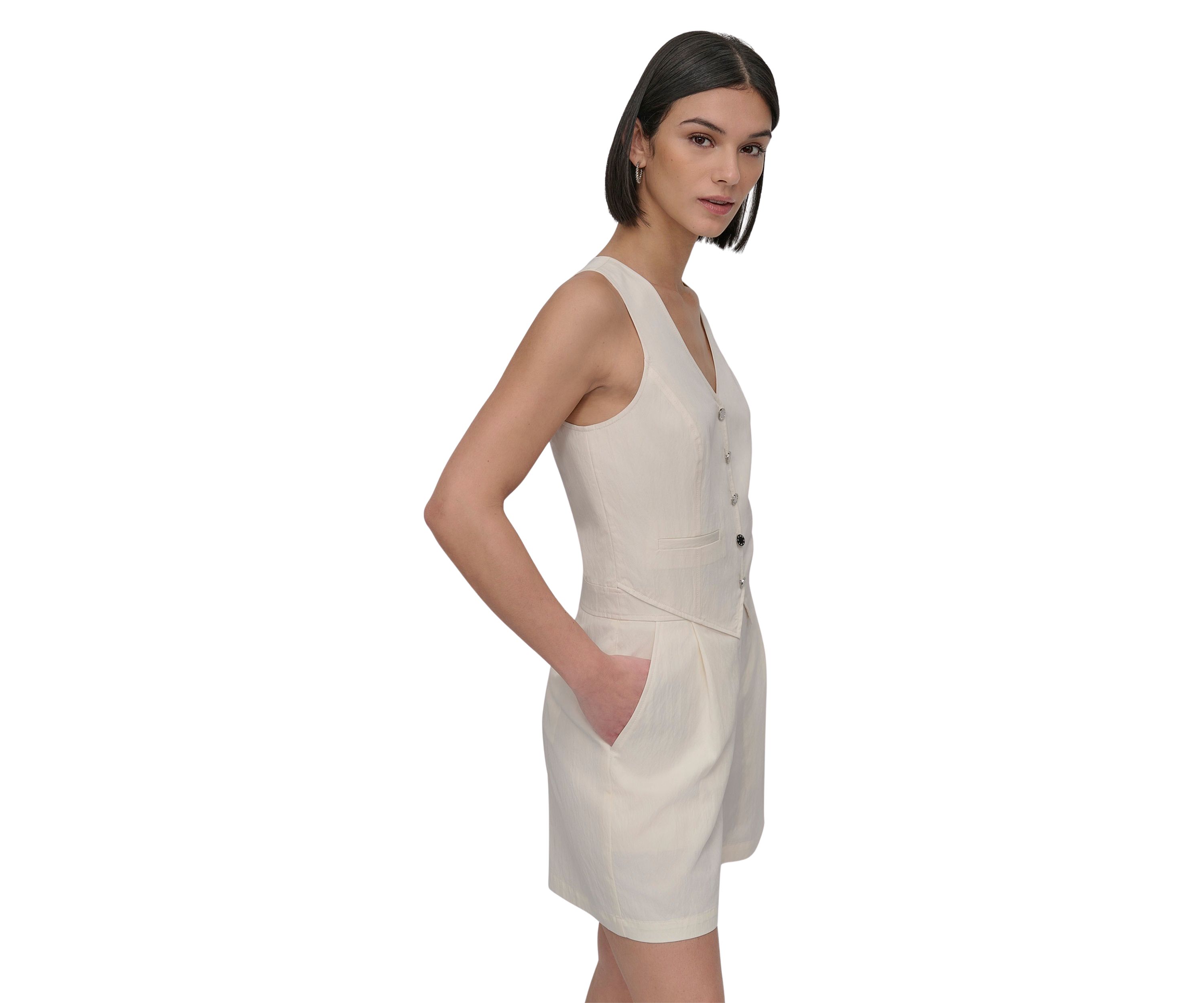 Womens Sleeveless Vest Romper