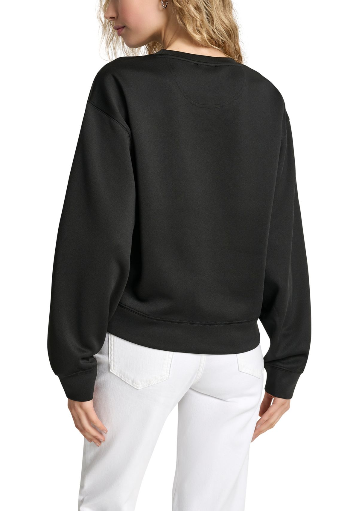 Womens Long Sleeve NYC Graphic Scuba Pullover