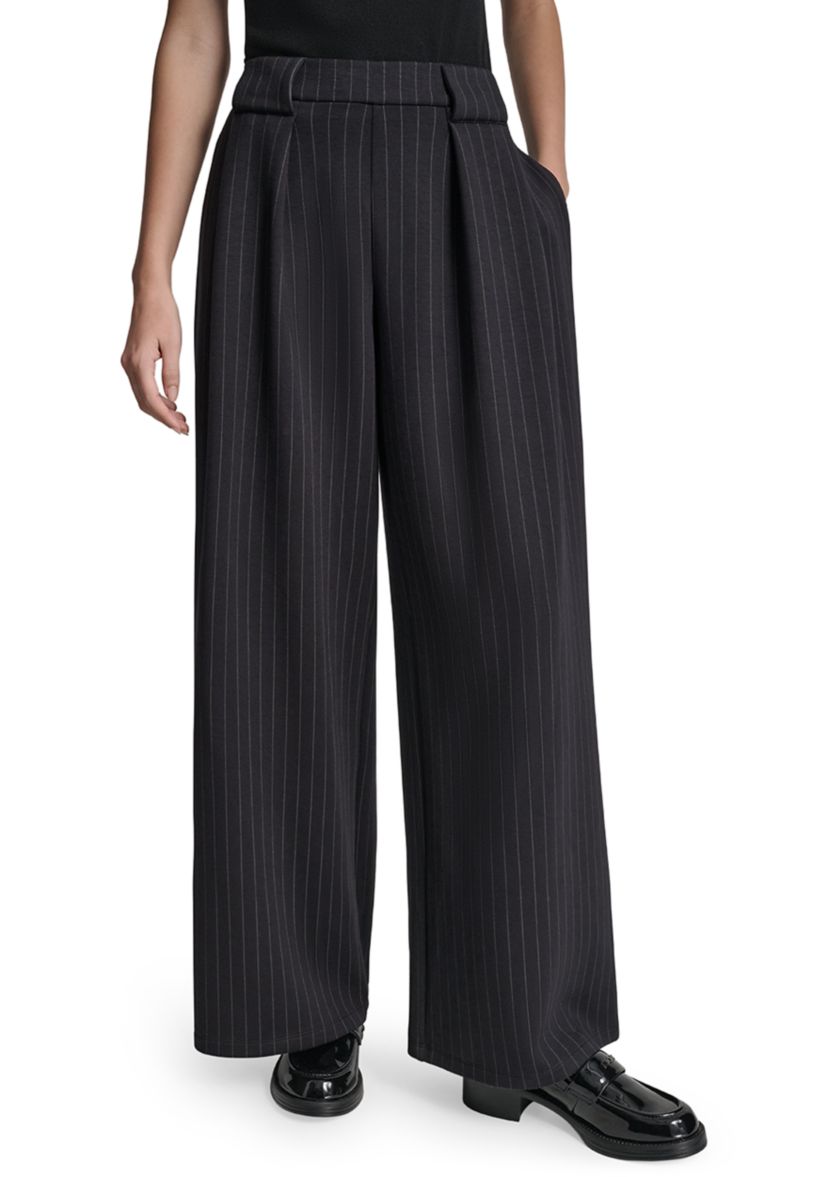 DKNY Women's Wide Leg Pinstripe Pants | Belk