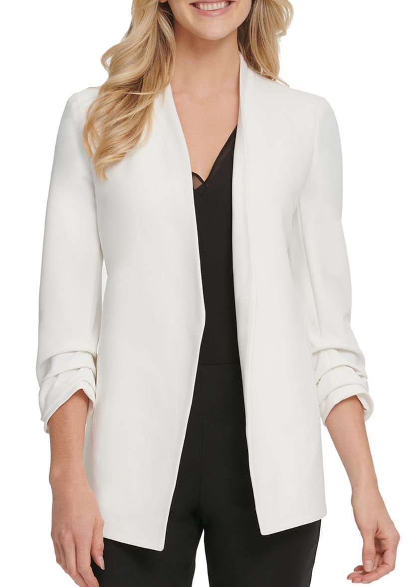 Foundation Long Sleeve Open Front Jacket with Pockets