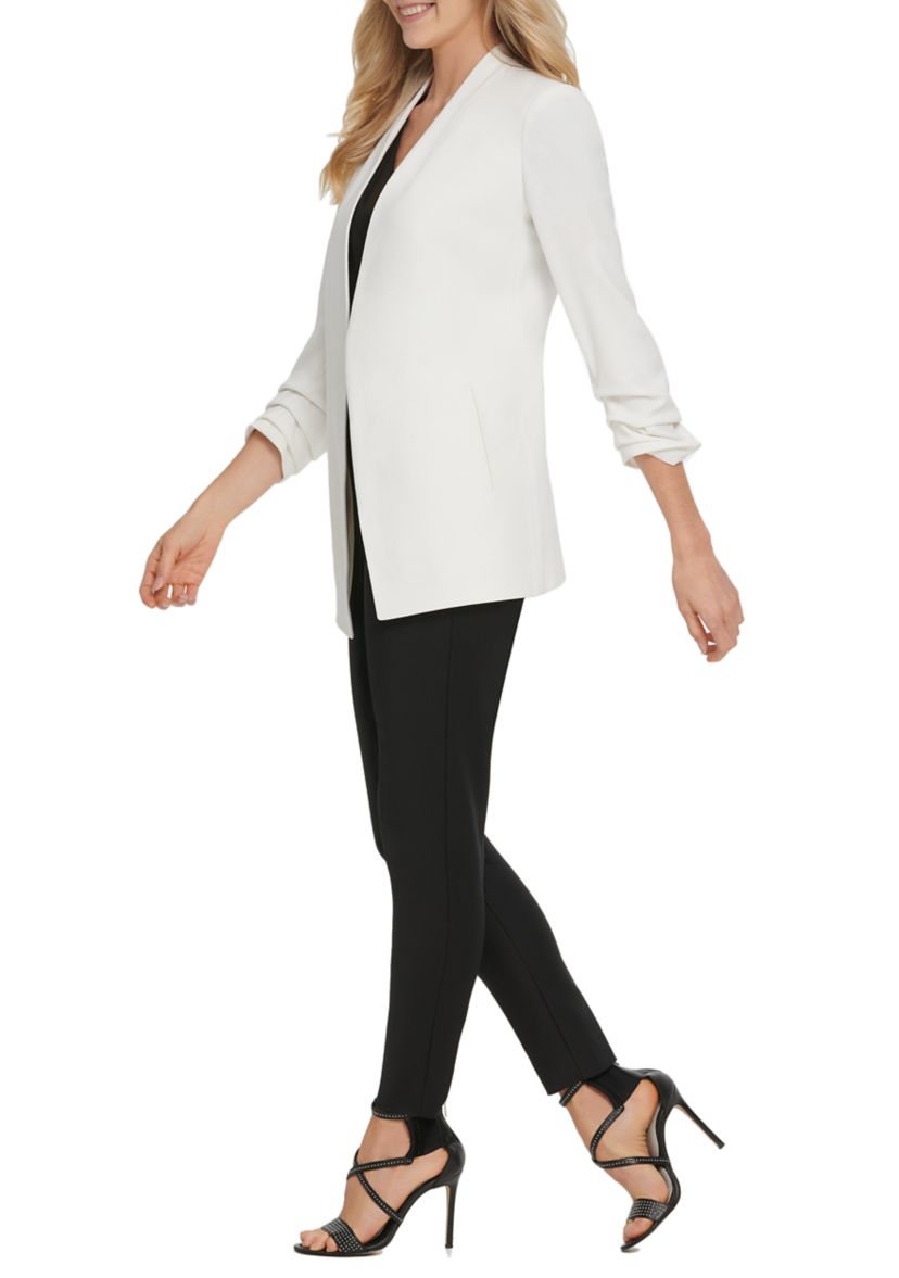 Foundation Long Sleeve Open Front Jacket with Pockets