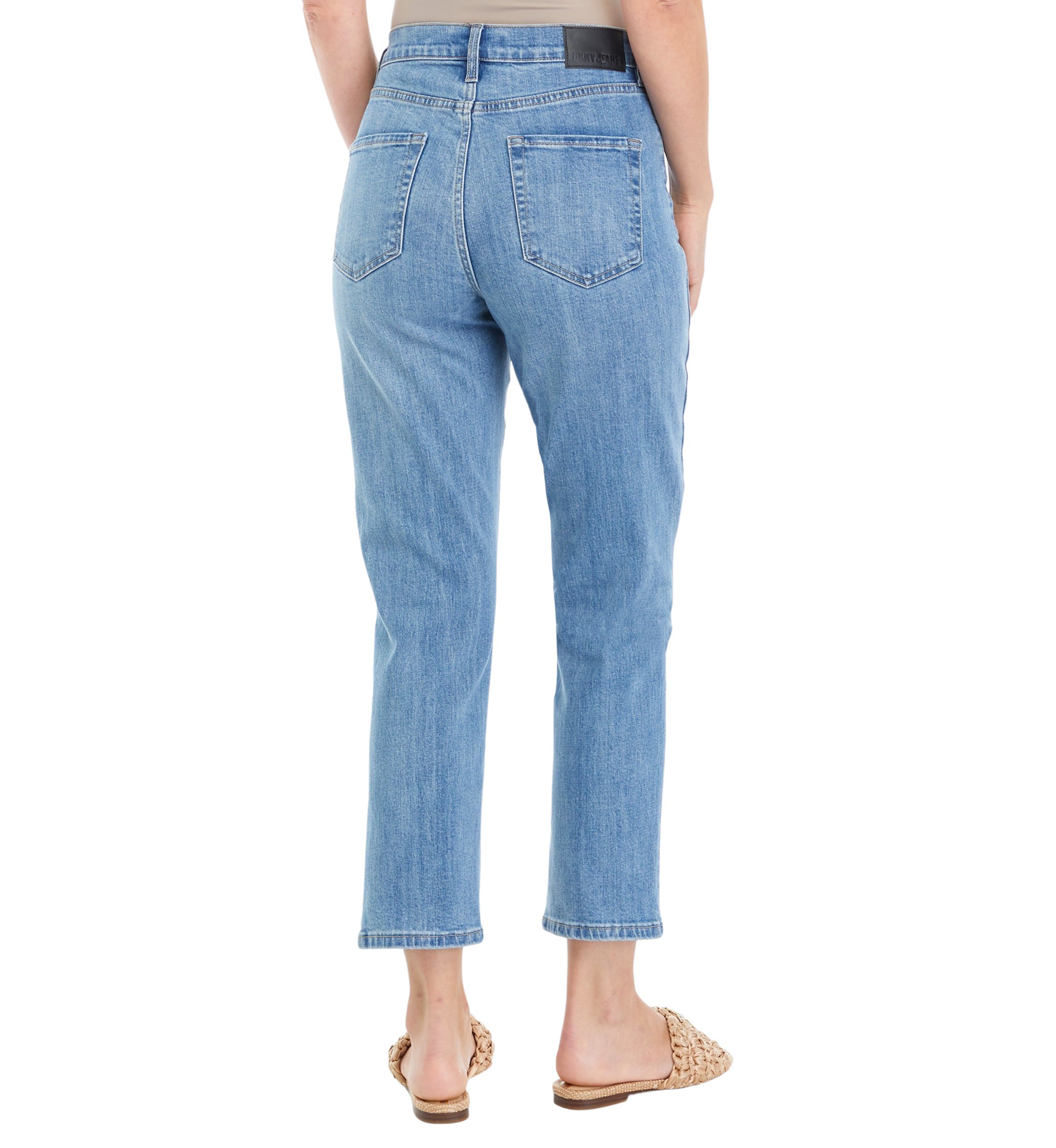 Womens Straight Ankle Denim Jeans