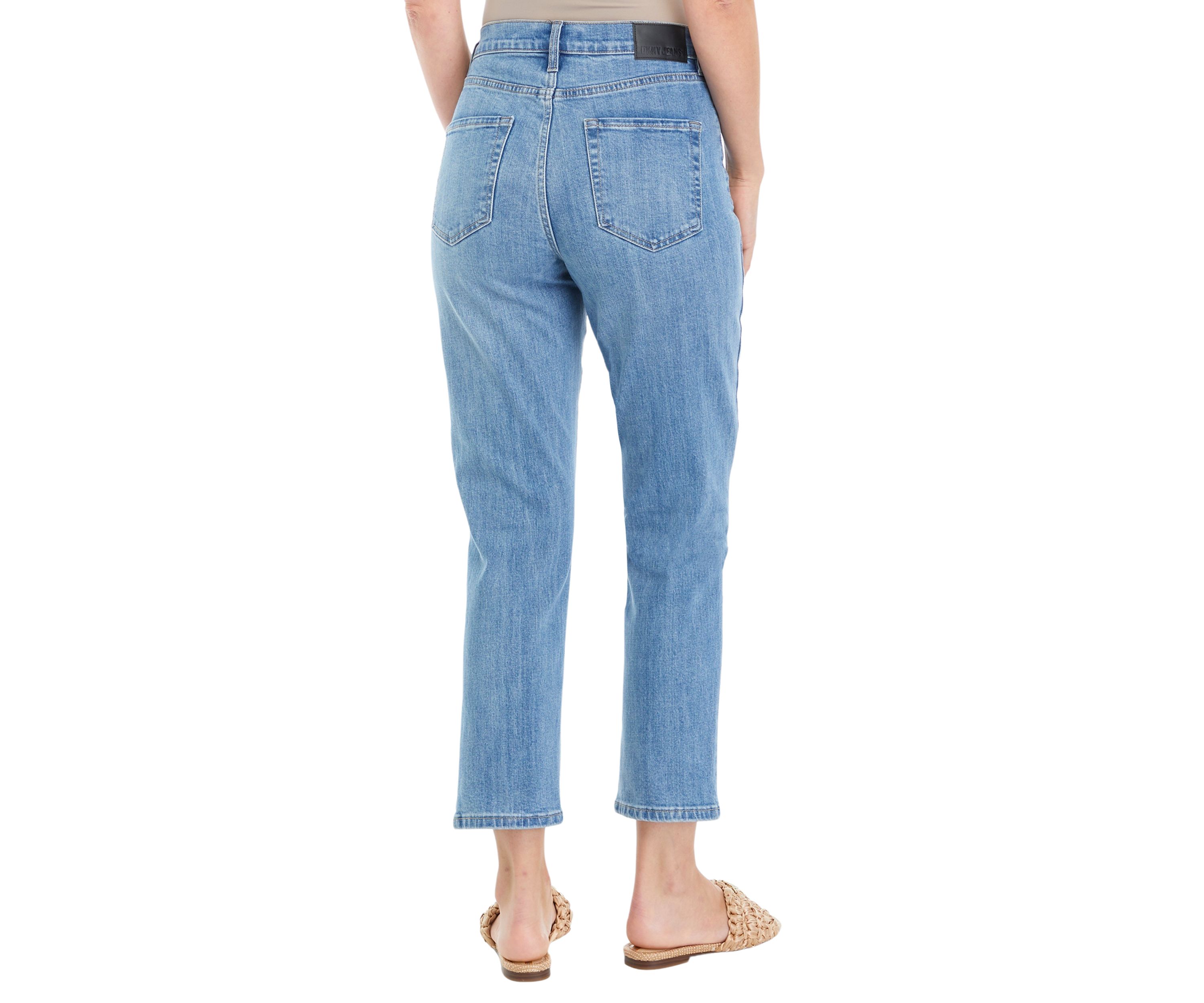 Womens Straight Ankle Denim Jeans